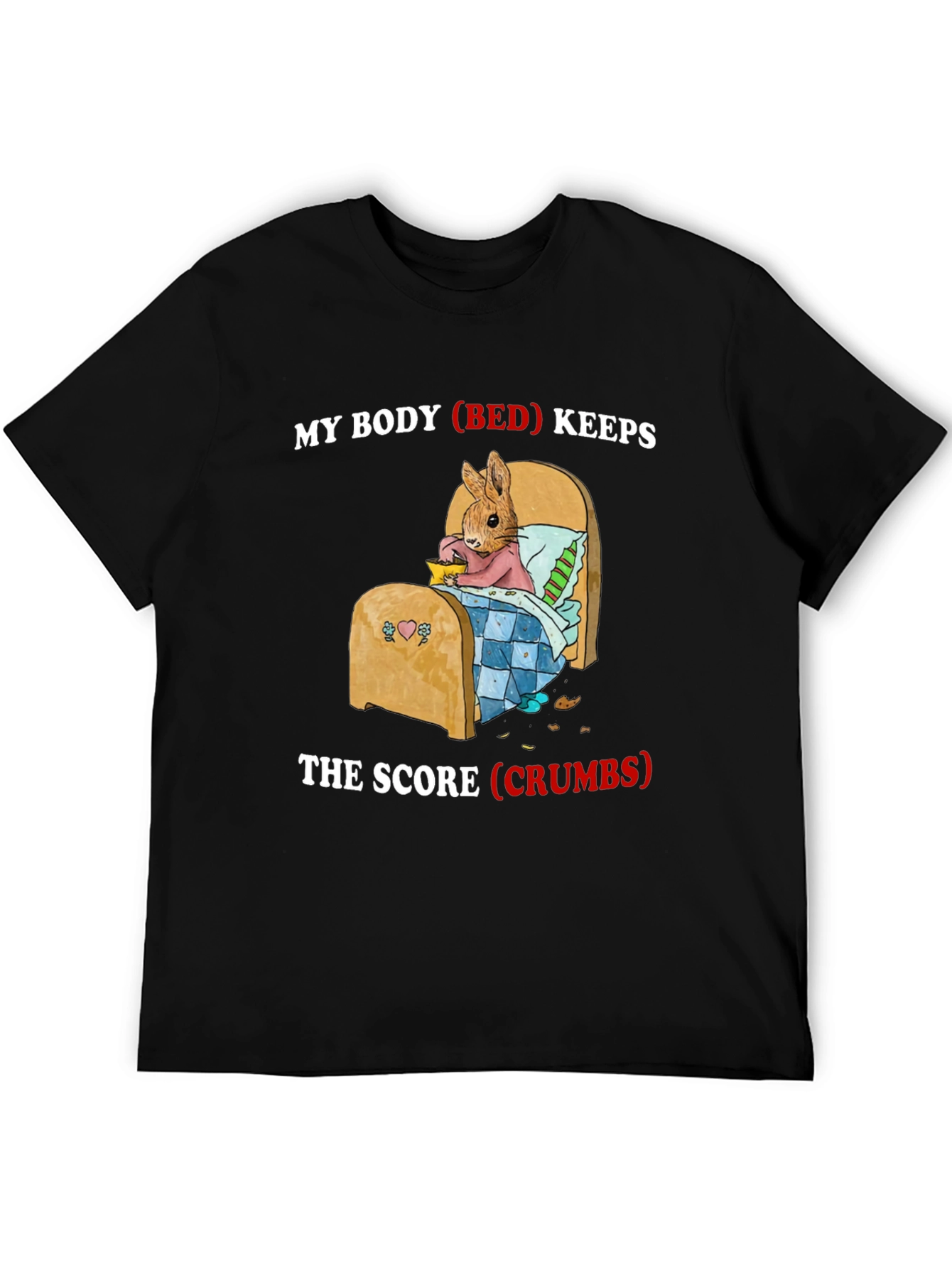 Black My Body (Bed) Keeps The Score (Crumbs) T-Shirt view 5