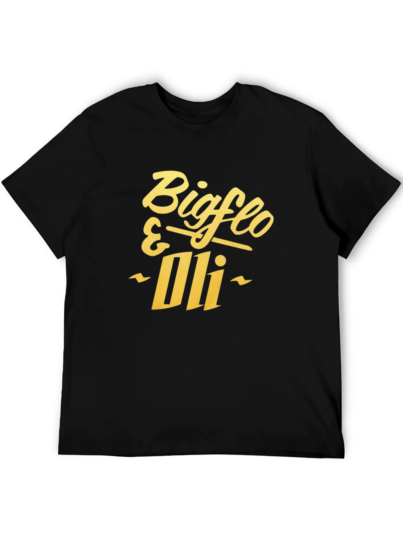 Black Bigflo & Oli Black Graphic T-Shirt view 5