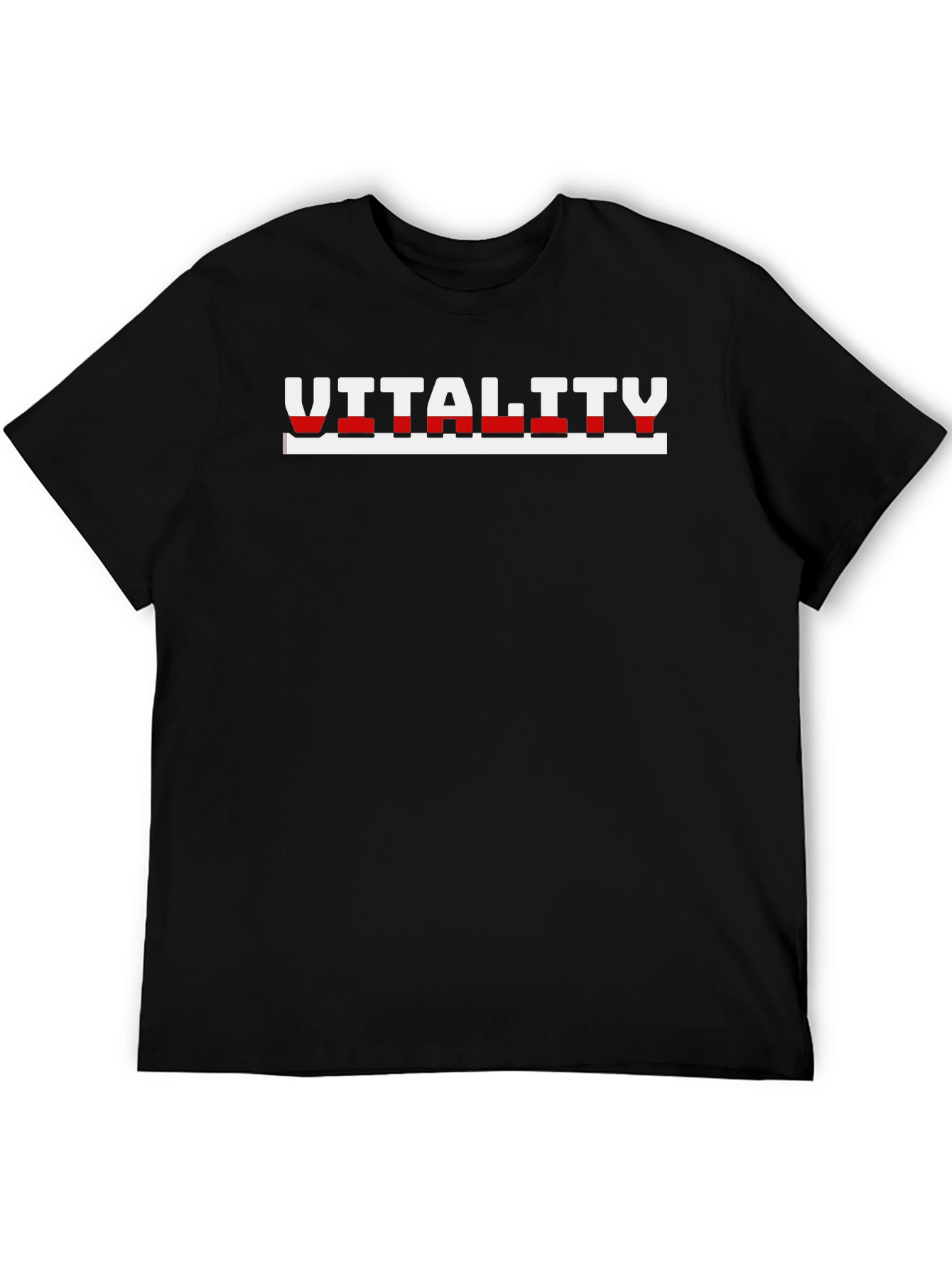 Black Vitality Graphic Tee - Level Up Your Look view 5