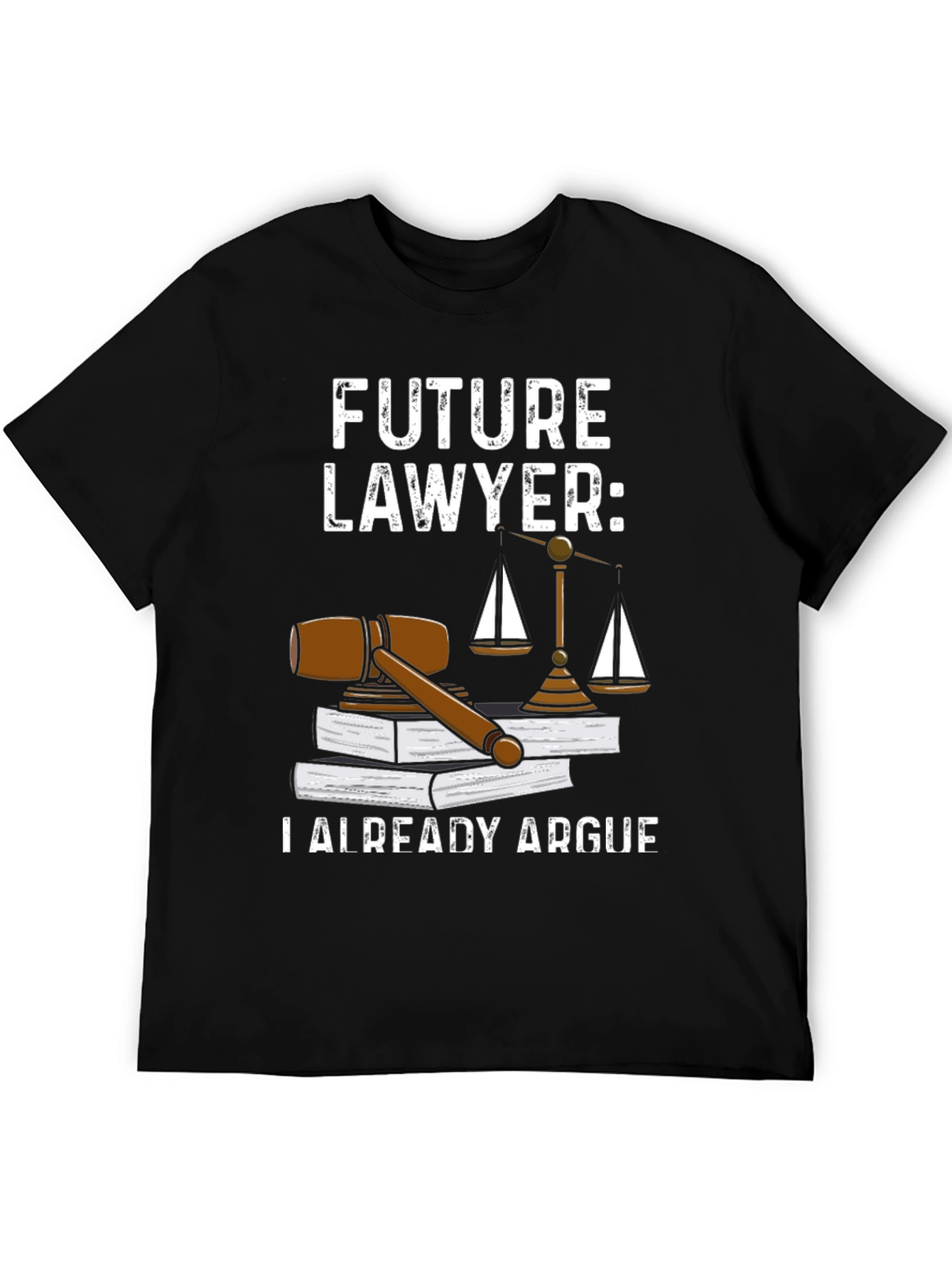 Black Future Lawyer T-Shirt - Law School Gift view 5