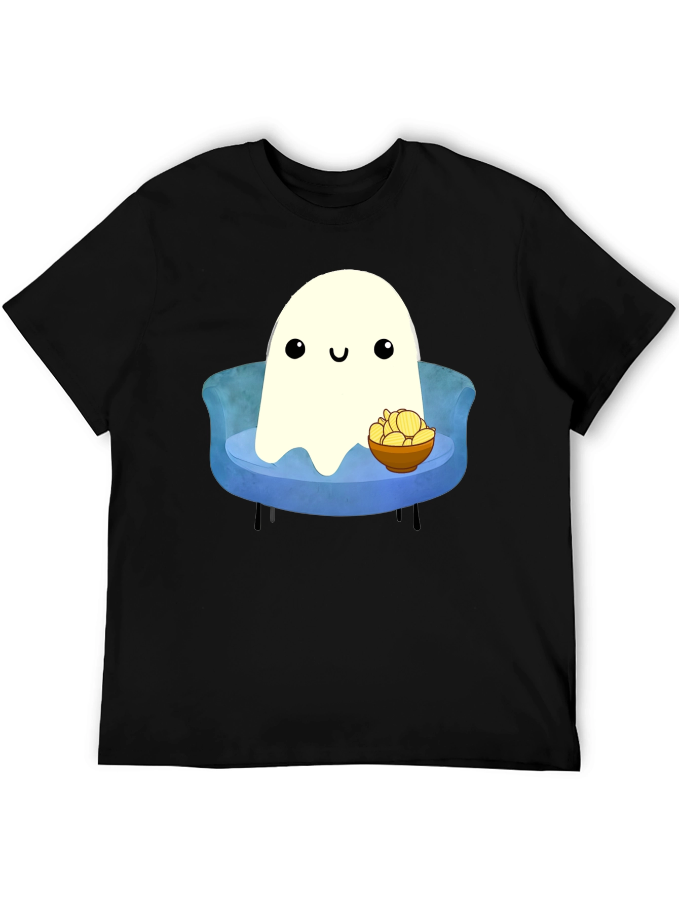 Black Ghost Chips Graphic T-Shirt view 5