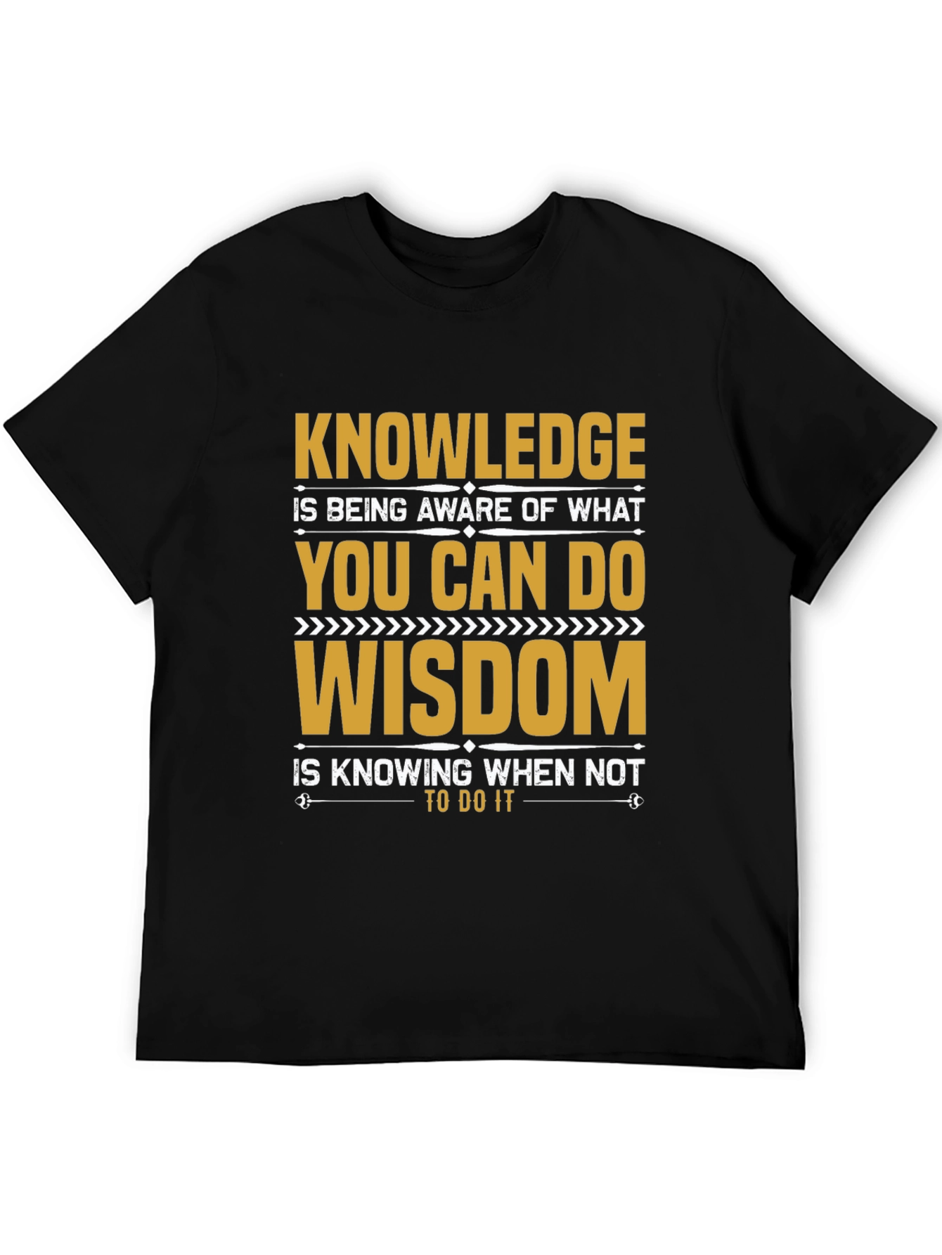 Black Knowledge Wisdom Graphic Tee view 5