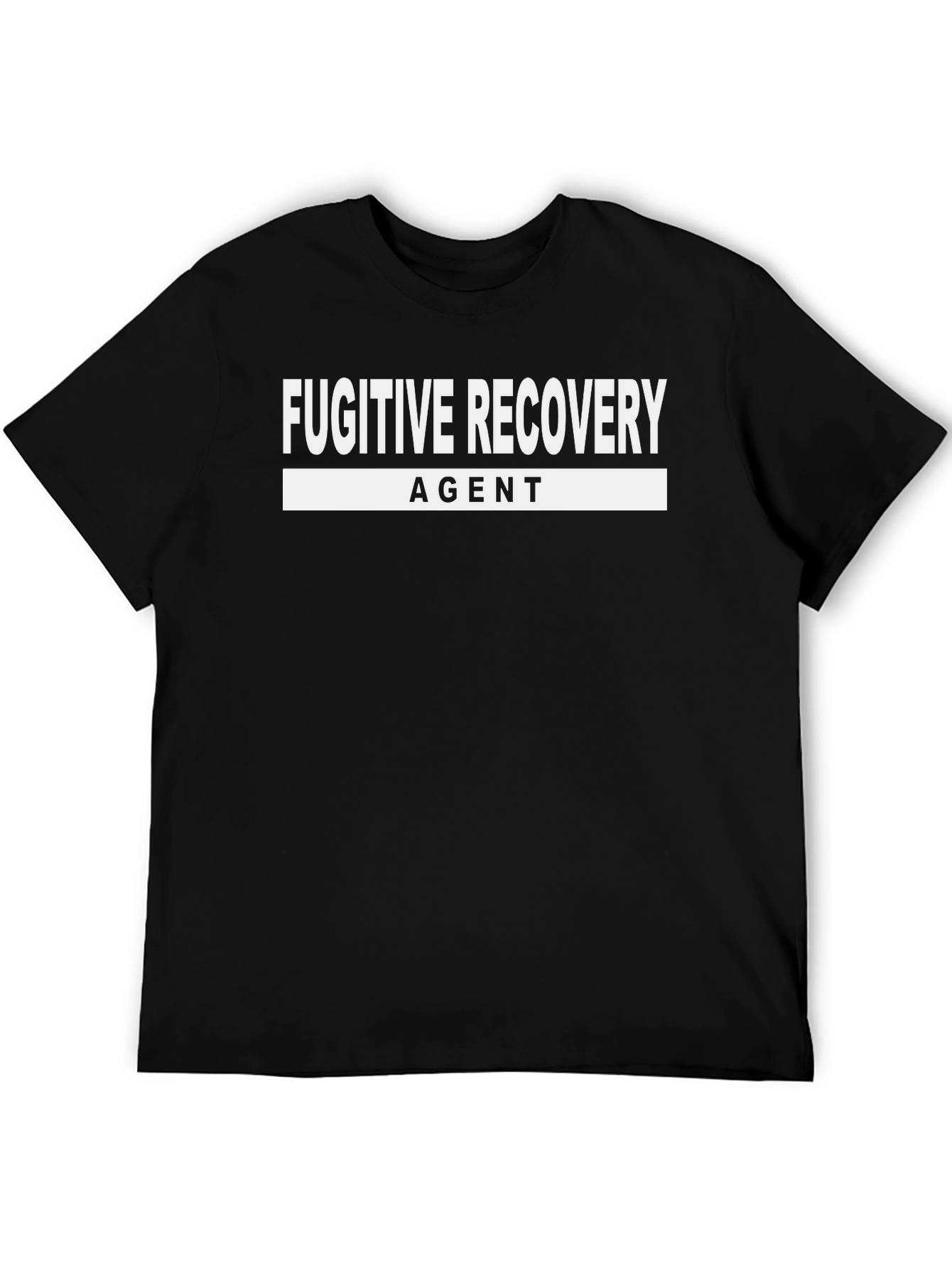 Black Fugitive Recovery Agent Graphic Tee view 5