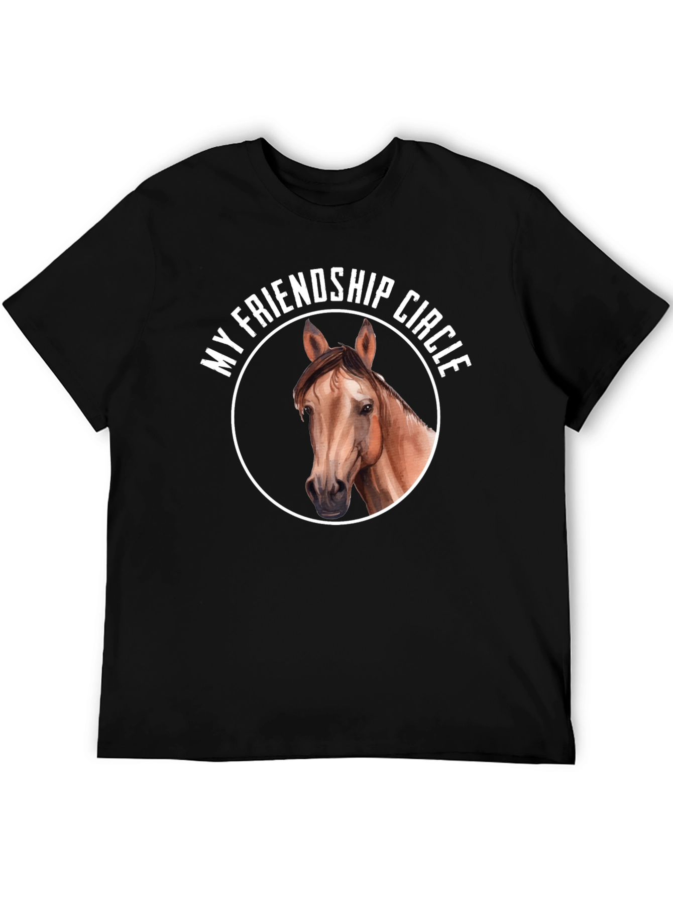 Black Horse Friendship Circle Graphic Tee view 5