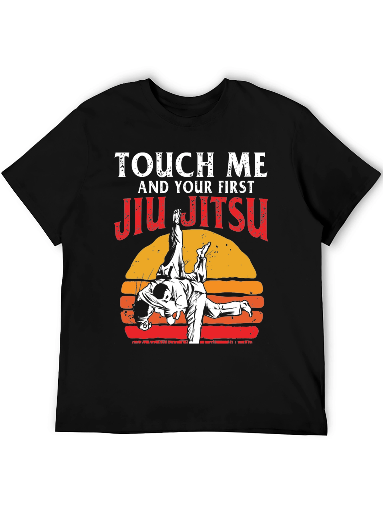Black Touch Me Jiu Jitsu Graphic Tee view 5