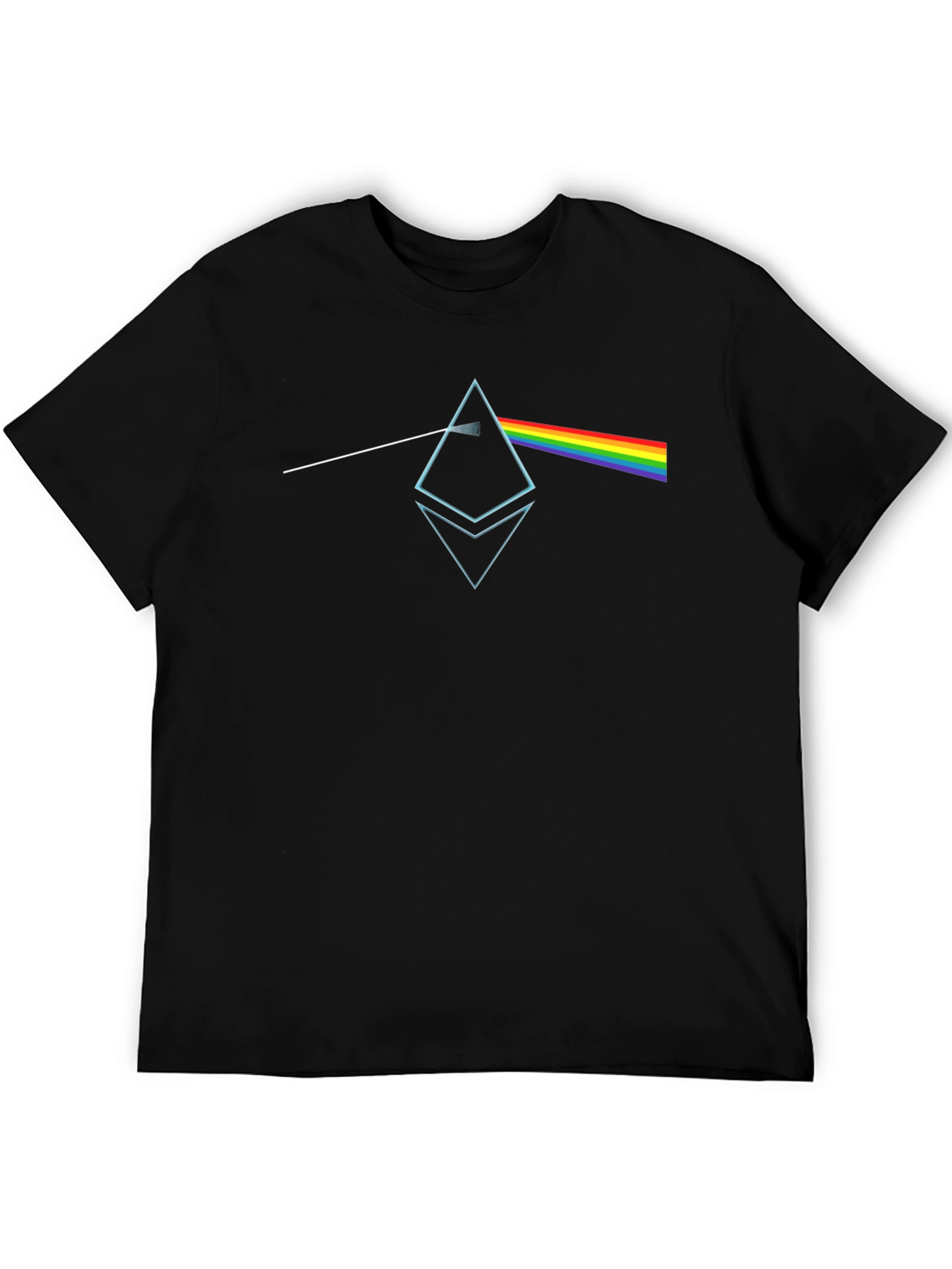 Black Prism Crypto Tee - Unique Dark Side Inspired Design view 5