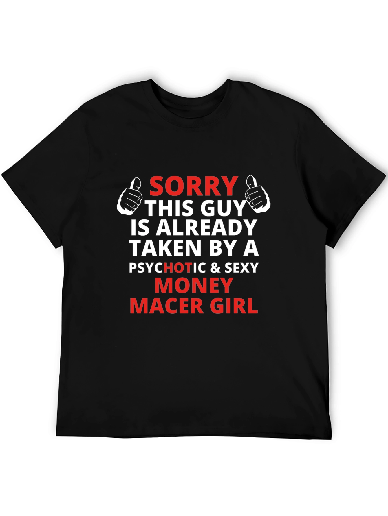 Black Funny "Taken by a Money Maker Girl" Graphic Tee view 5