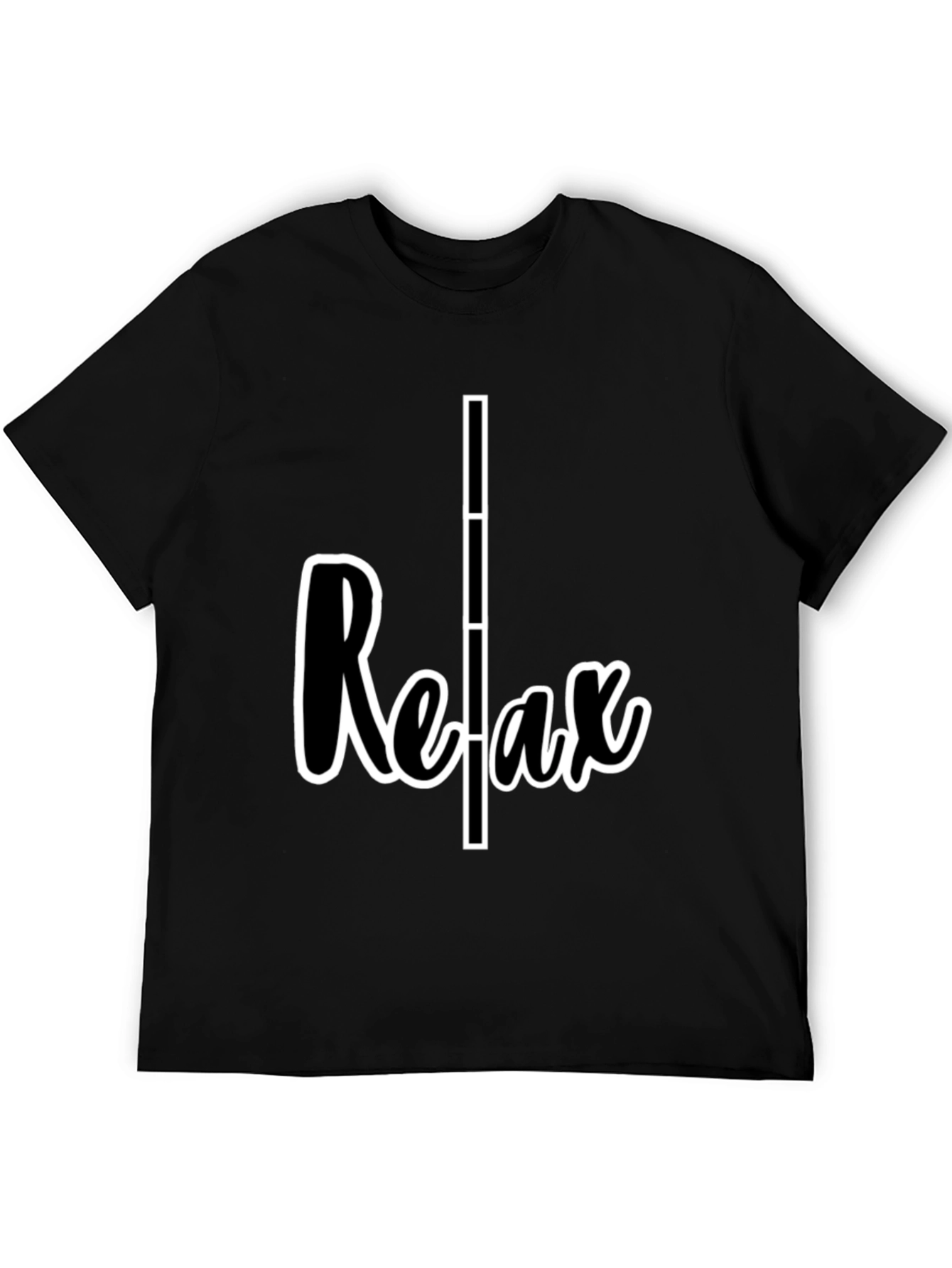 Black Relax Graphic T-Shirt - Casual Comfort view 5
