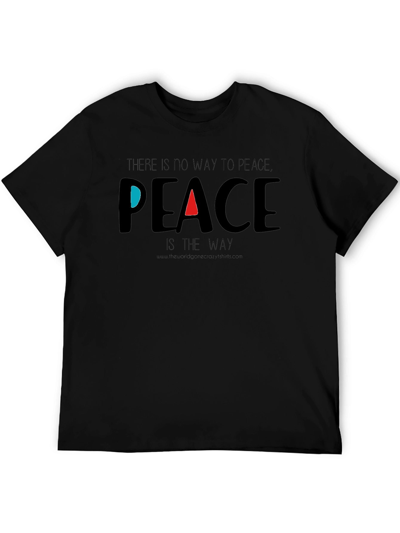 Black Peaceful Mind T-Shirt: Inspiring Graphic Tee view 5