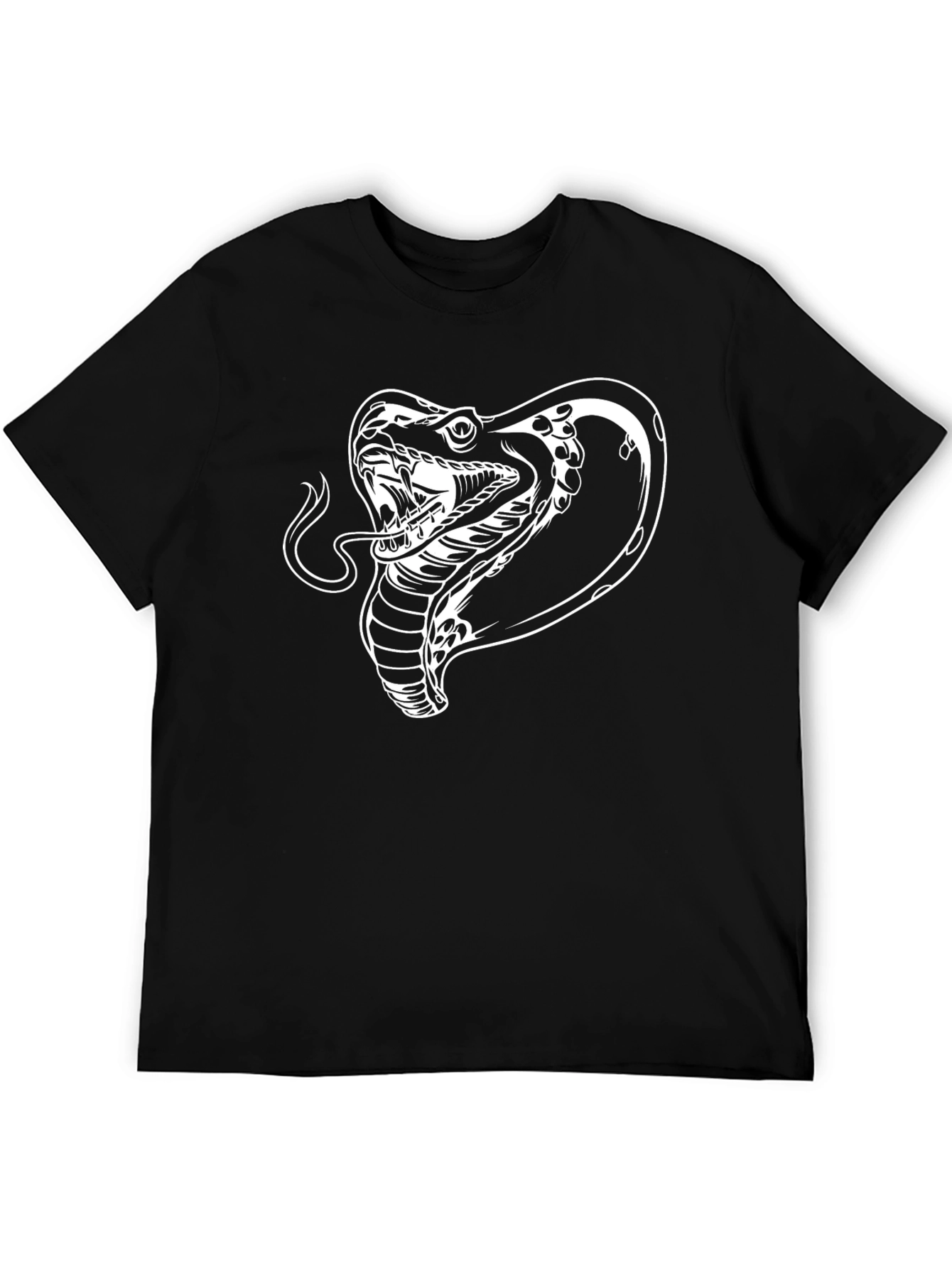 Black Cobra Snake Graphic Tee - Cool Design! view 5