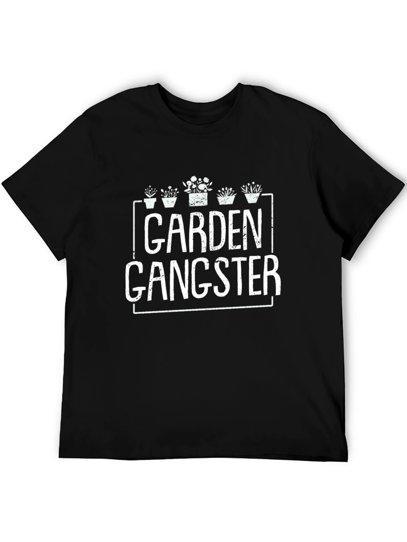 Black Garden Gangster Graphic T-Shirt view 5