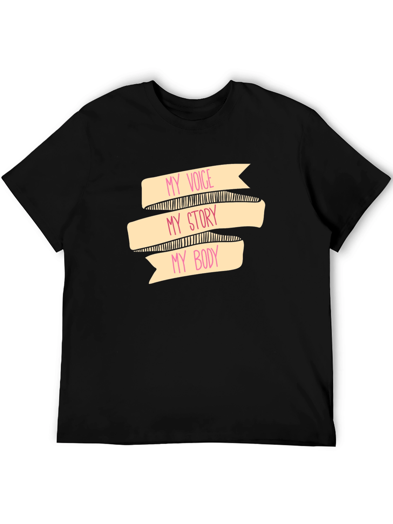 Black My Voice My Story My Body Graphic Tee view 5