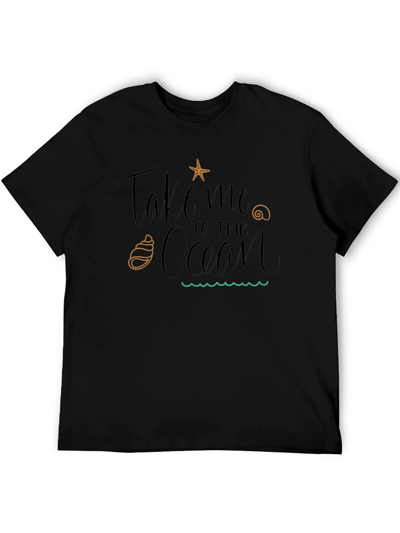 Black Take Me to the Ocean Black T-Shirt view 5