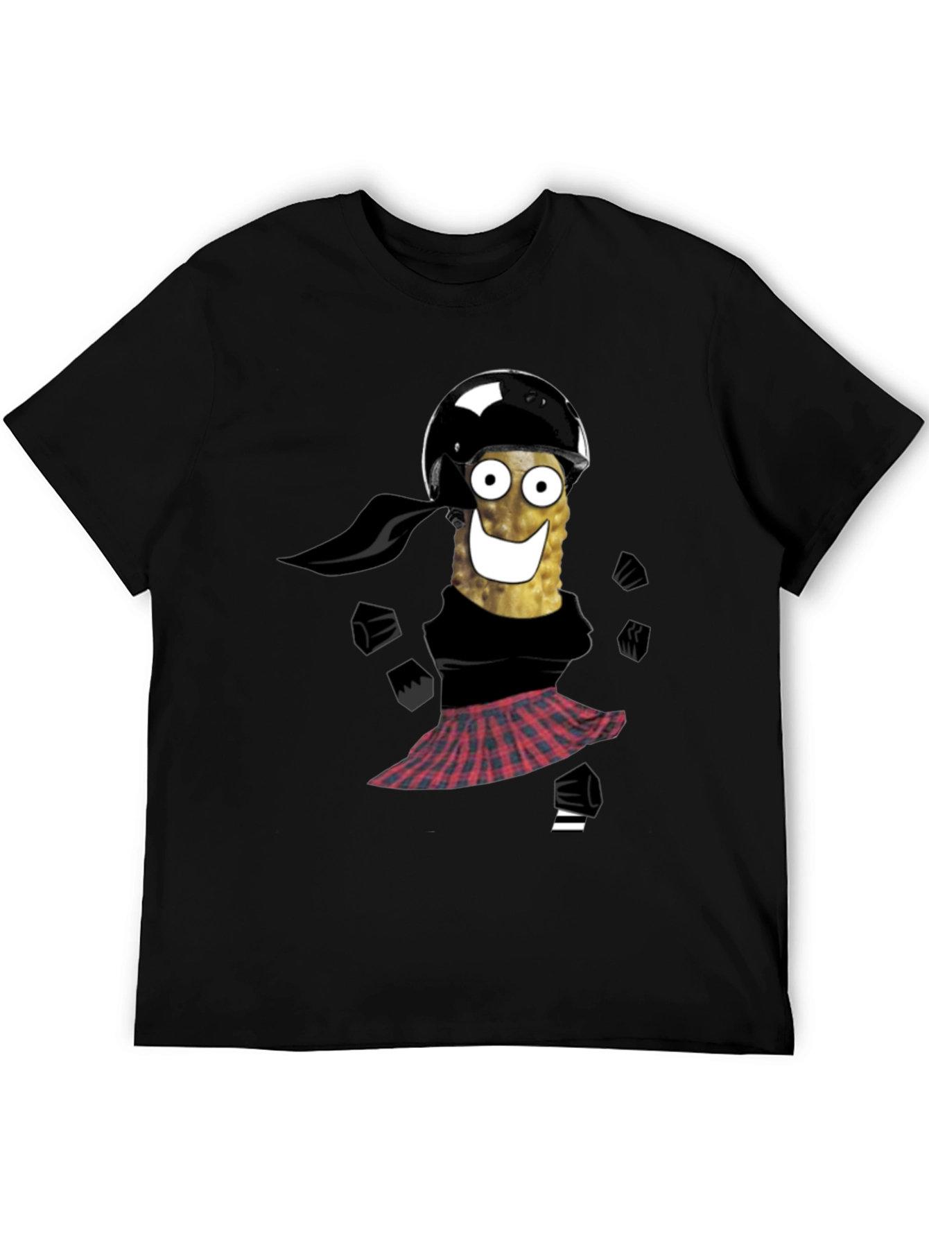 Black Funny Pickle Biker T-Shirt view 5