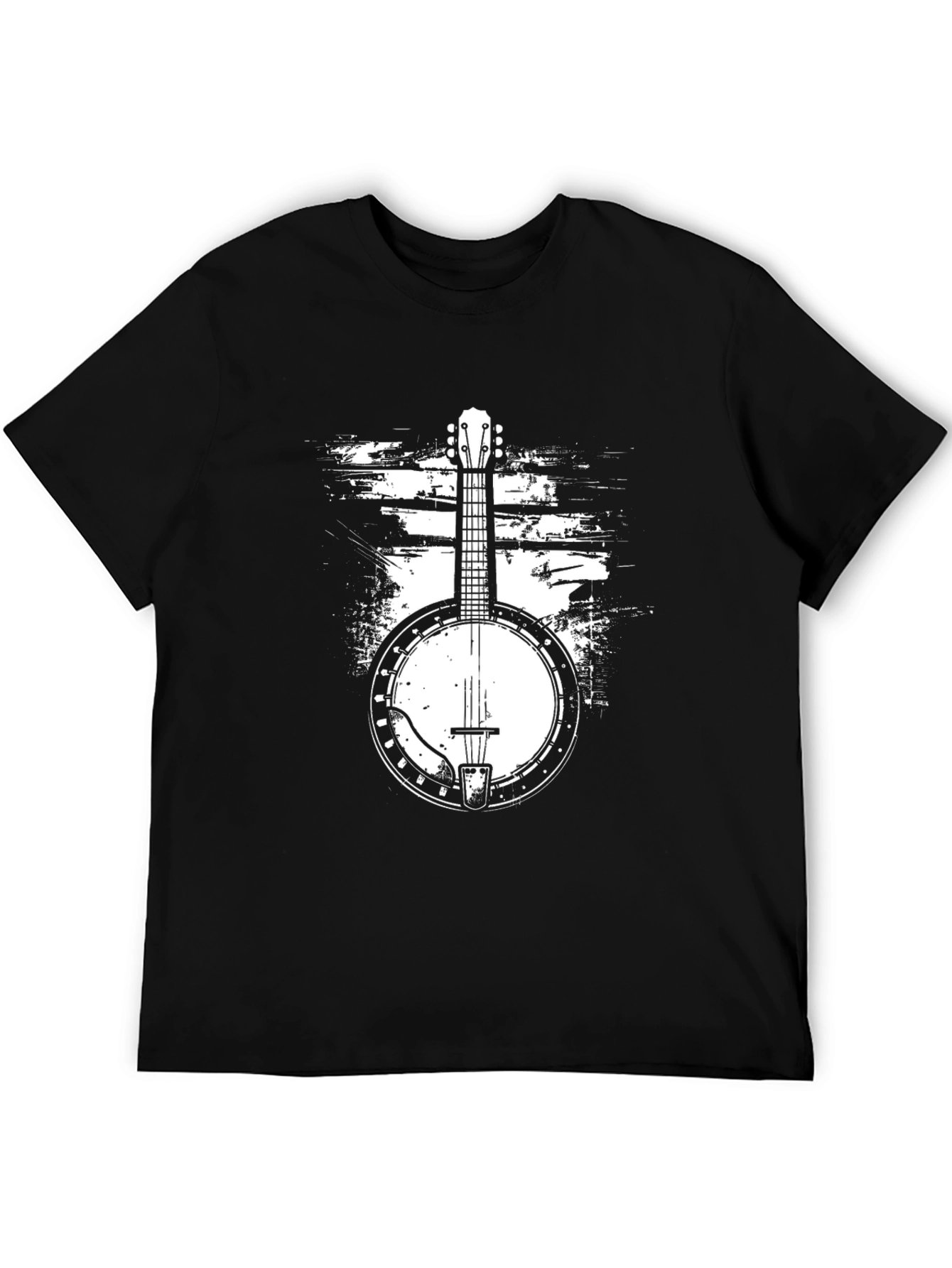 Black Banjo Graphic Tee - Black Music T-Shirt view 5