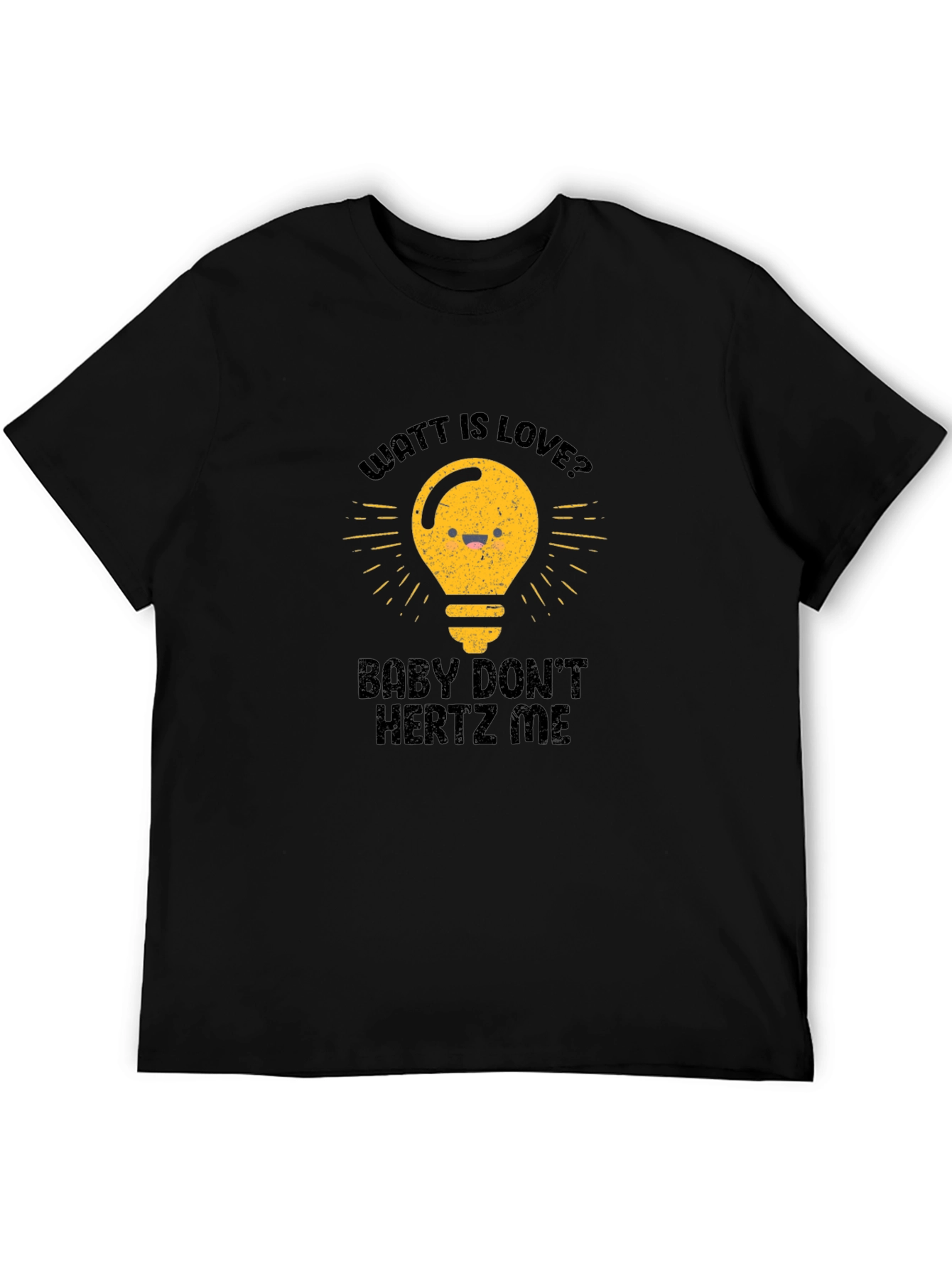 Black Watt is Love T-Shirt - Funny Science Pun Tee view 5