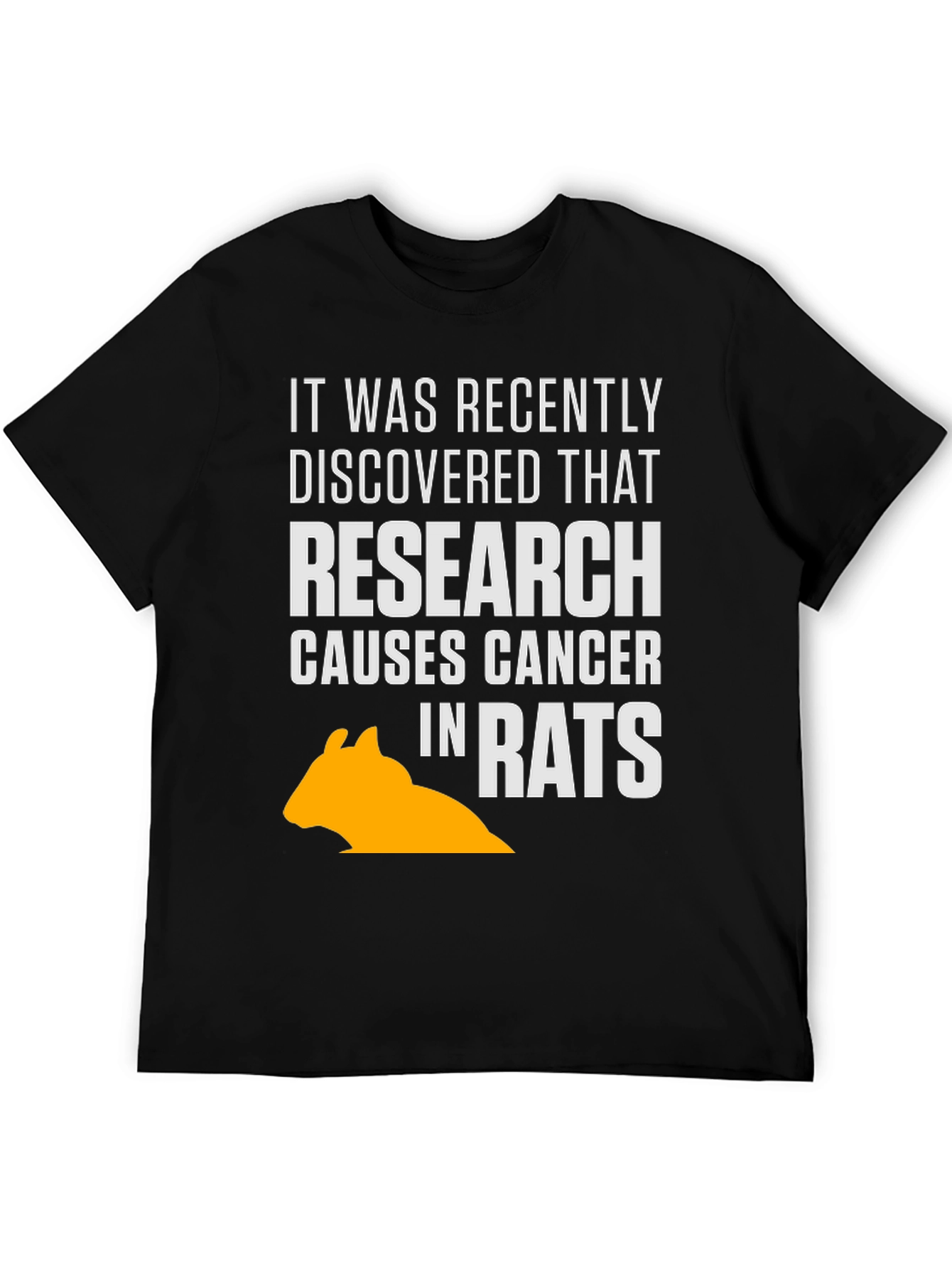 Black Research Causes Cancer in Rats T-Shirt view 5