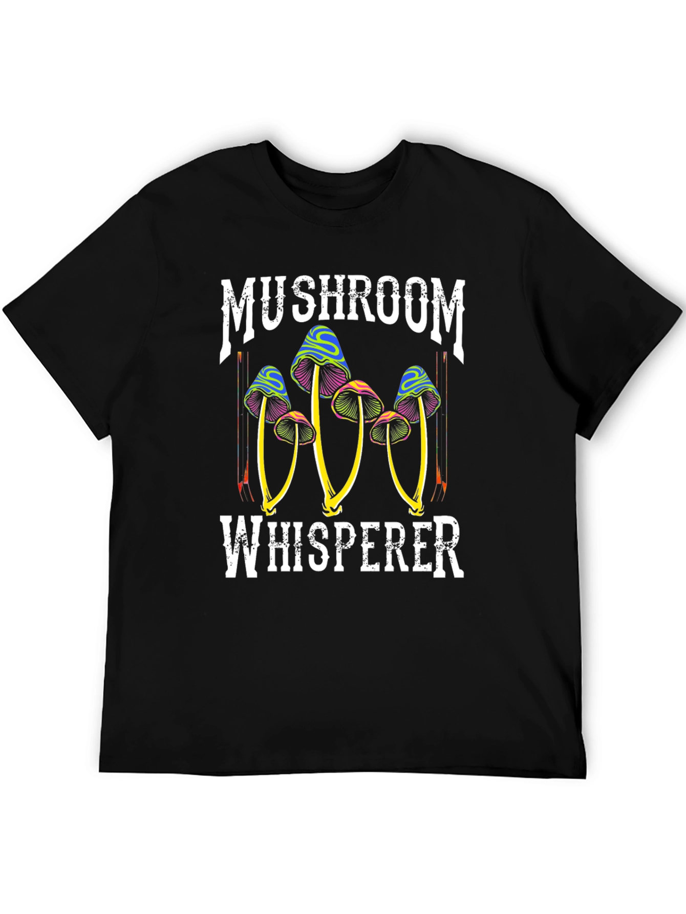 Black Mushroom Whisperer Graphic Tee view 5