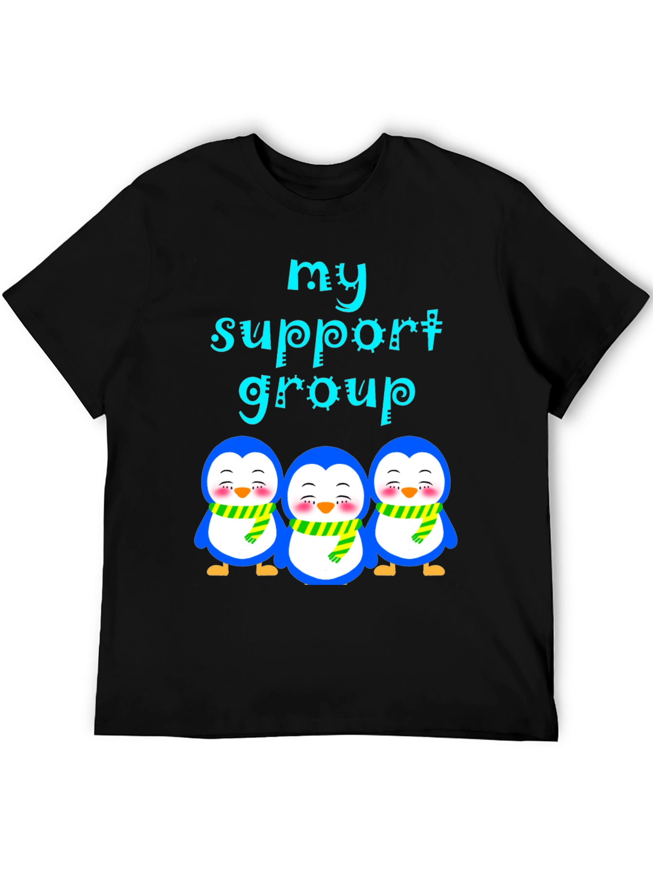 Black Penguin Support Group Graphic Tee - Unisex view 5