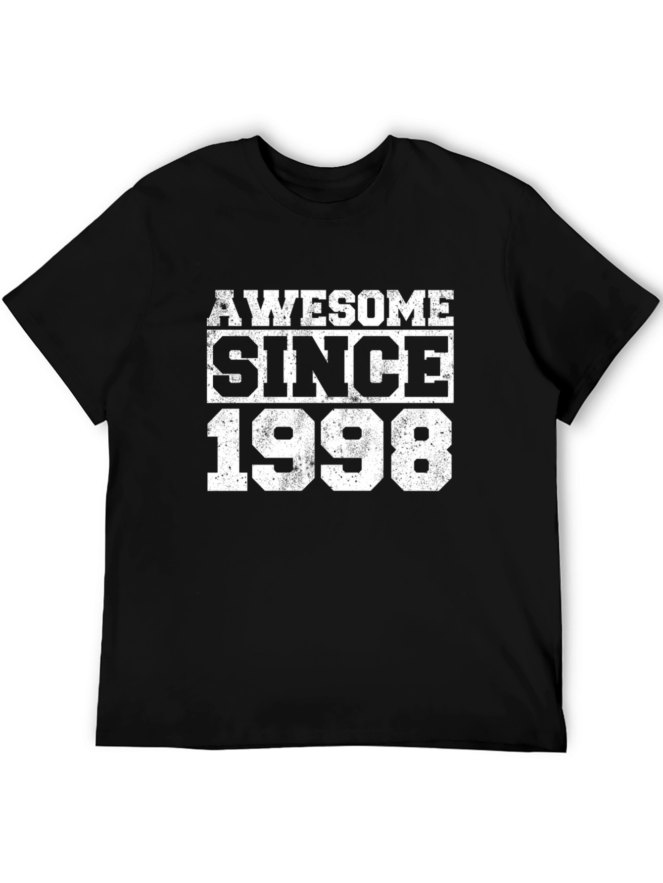 Black Awesome Since 1998 Black T-Shirt view 5
