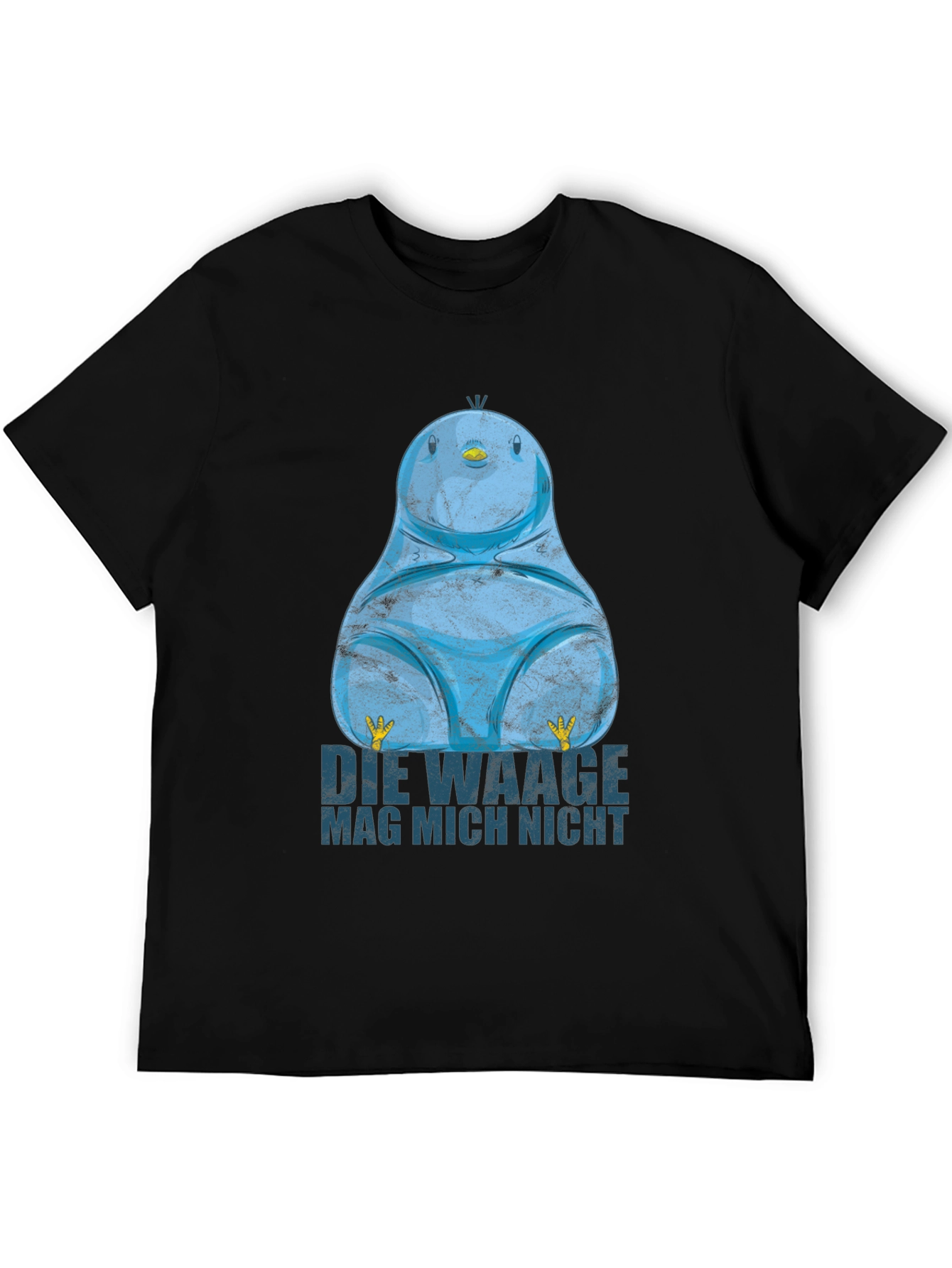 Black Funny Blue Bird T-Shirt - Die Waage Mag Mich Nicht view 5
