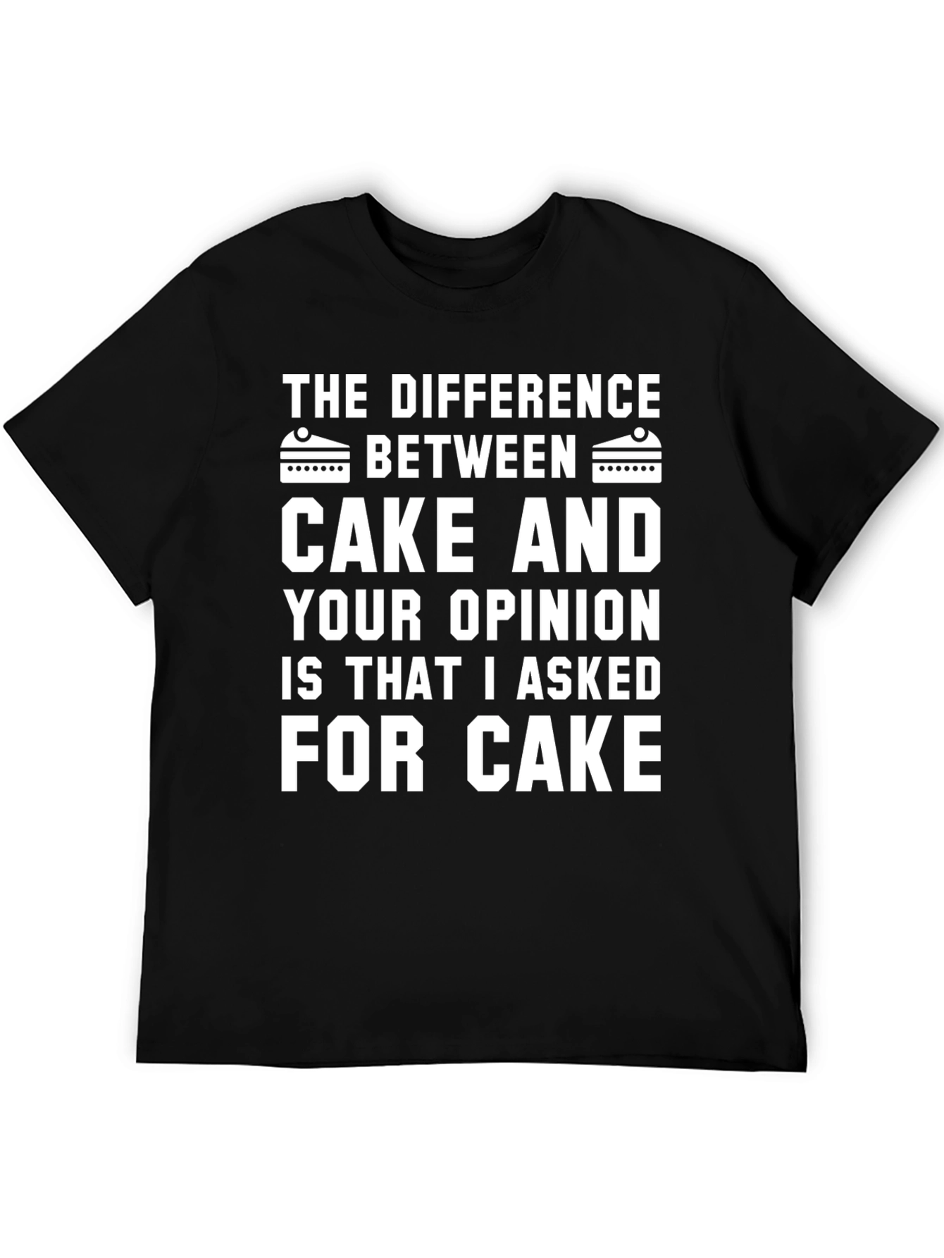Black Cake vs Opinion Graphic Tee view 5