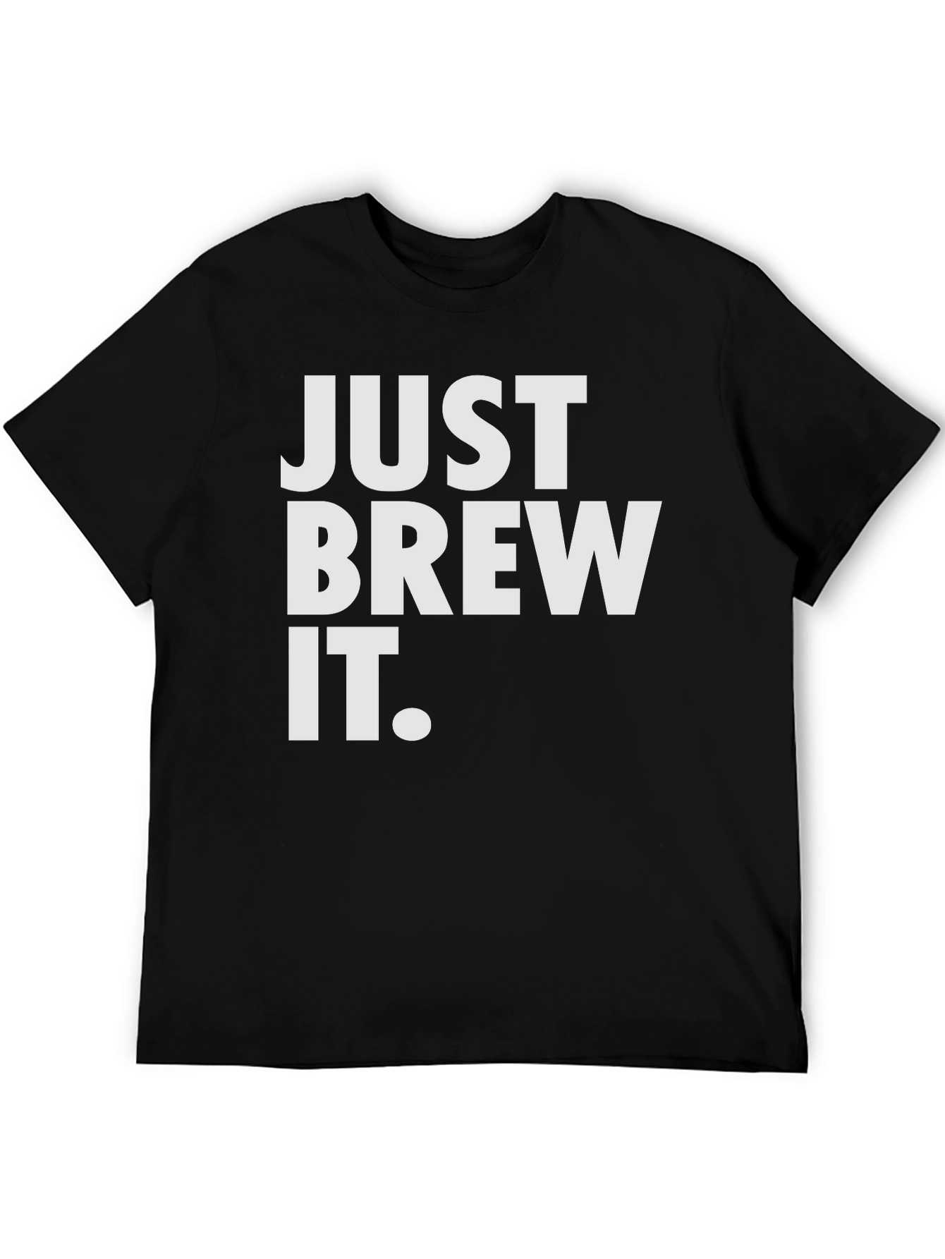 Black Just Brew It Black T-Shirt view 5