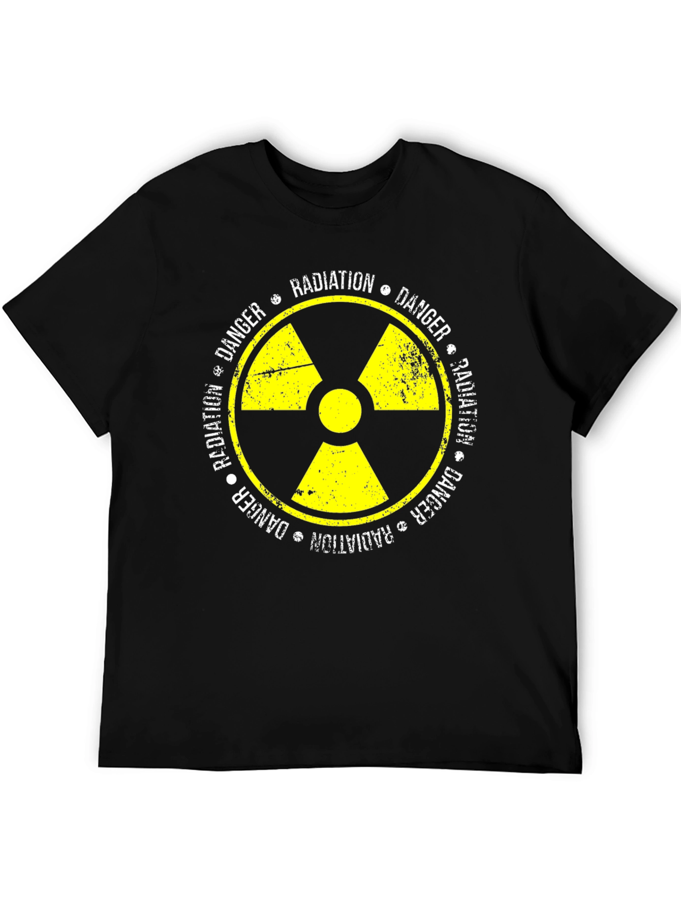 Black Radiation Danger Symbol Graphic Tee view 5