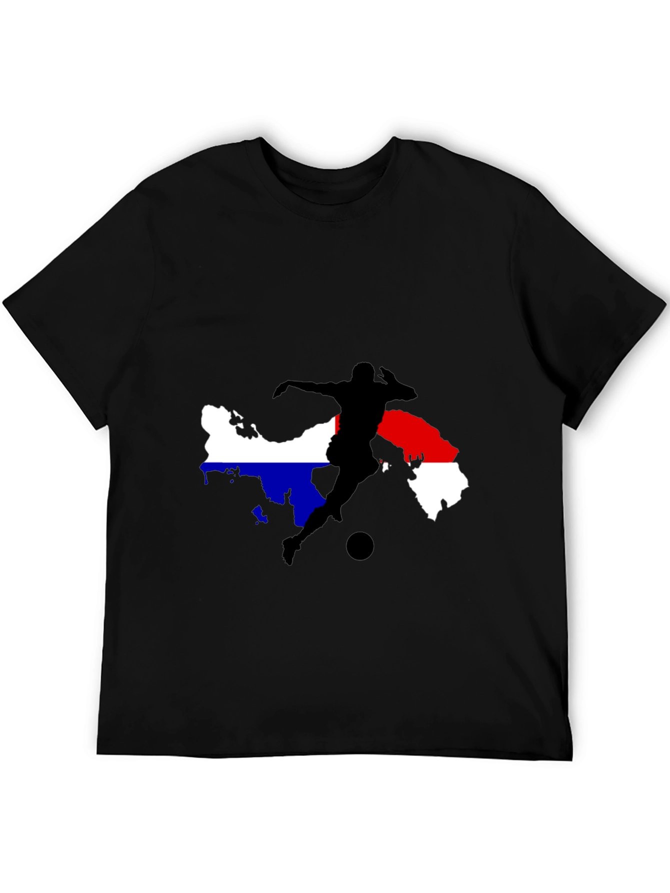 Soccer Silhouette Black T-Shirt - 5