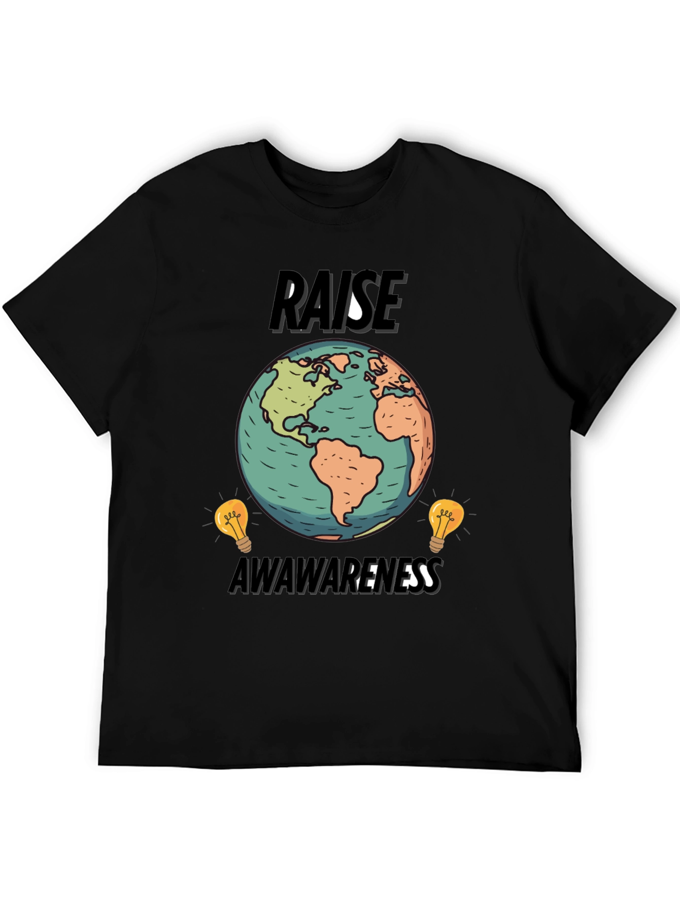 Raise Awareness Earth Graphic T-Shirt - 5