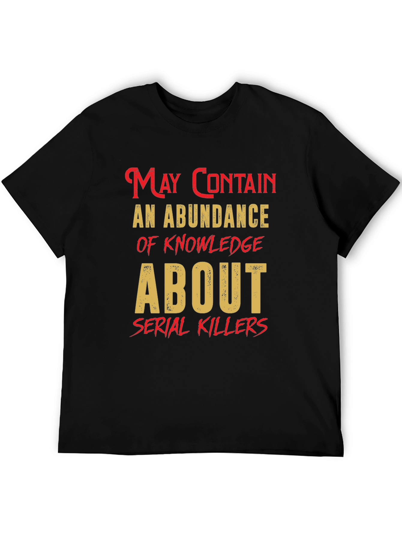 Black Serial Killers Knowledge T-Shirt view 5