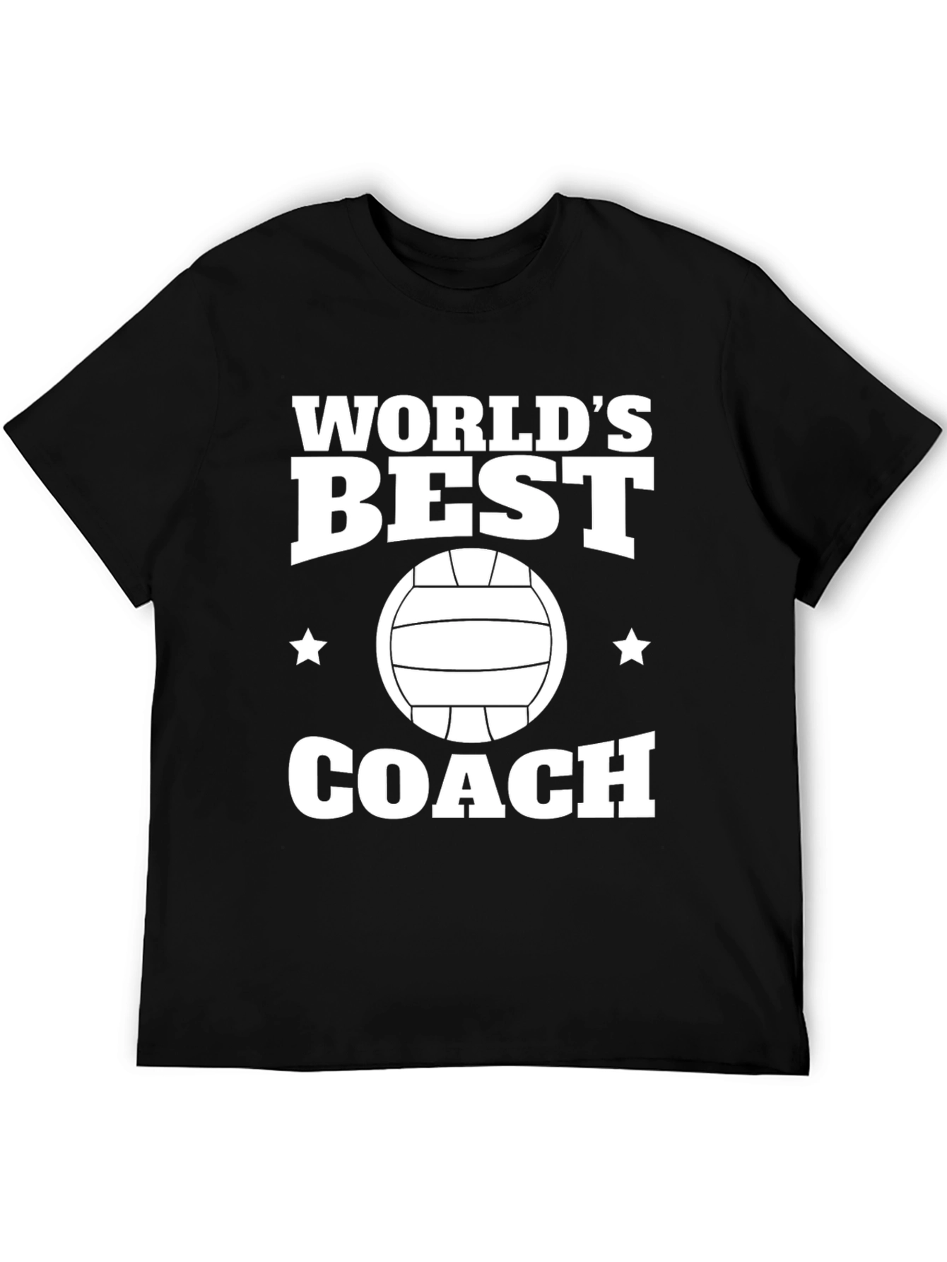 Black World's Best Coach Volleyball T-Shirt view 5