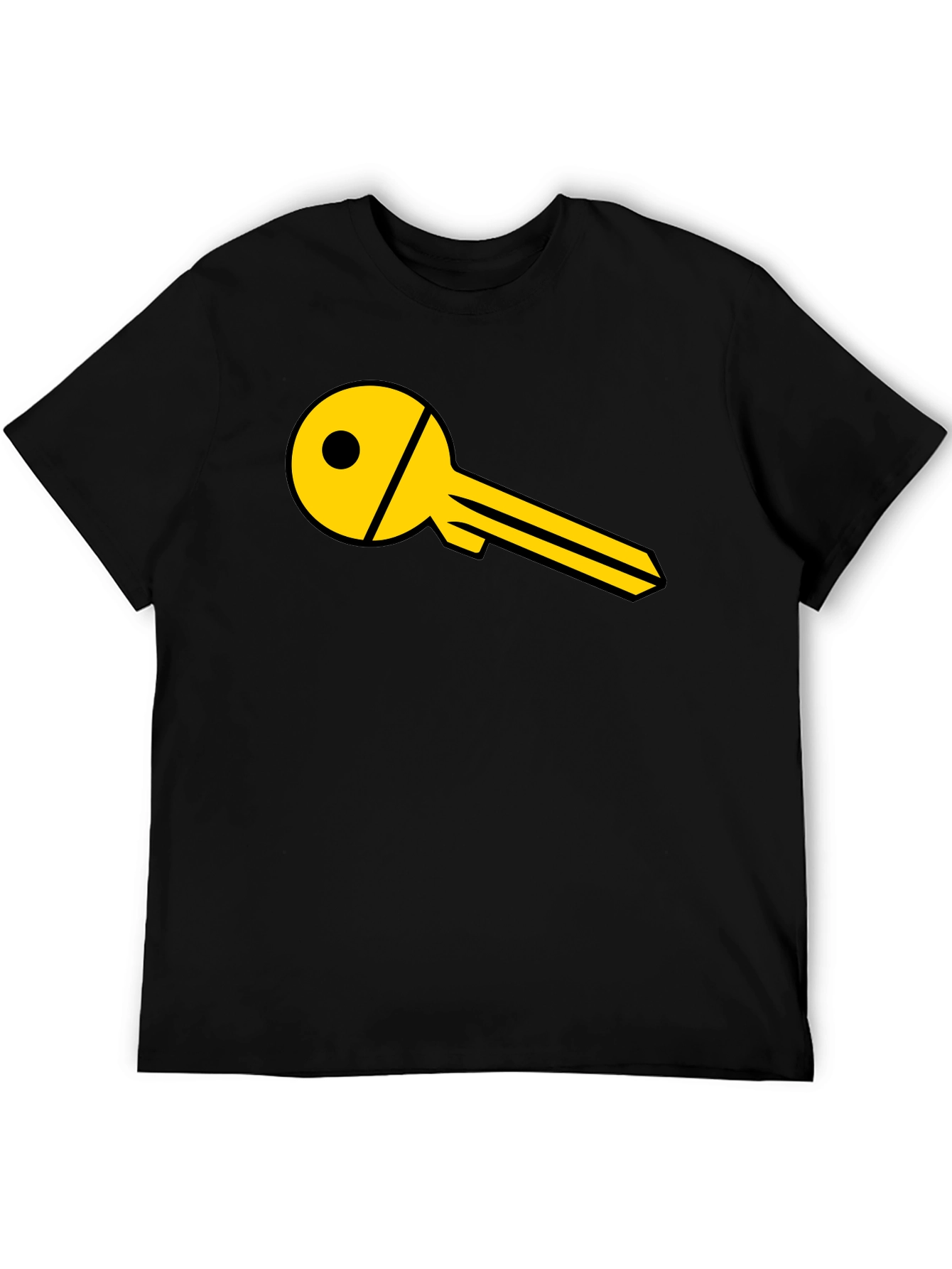 Black Key Graphic Black T-Shirt view 5