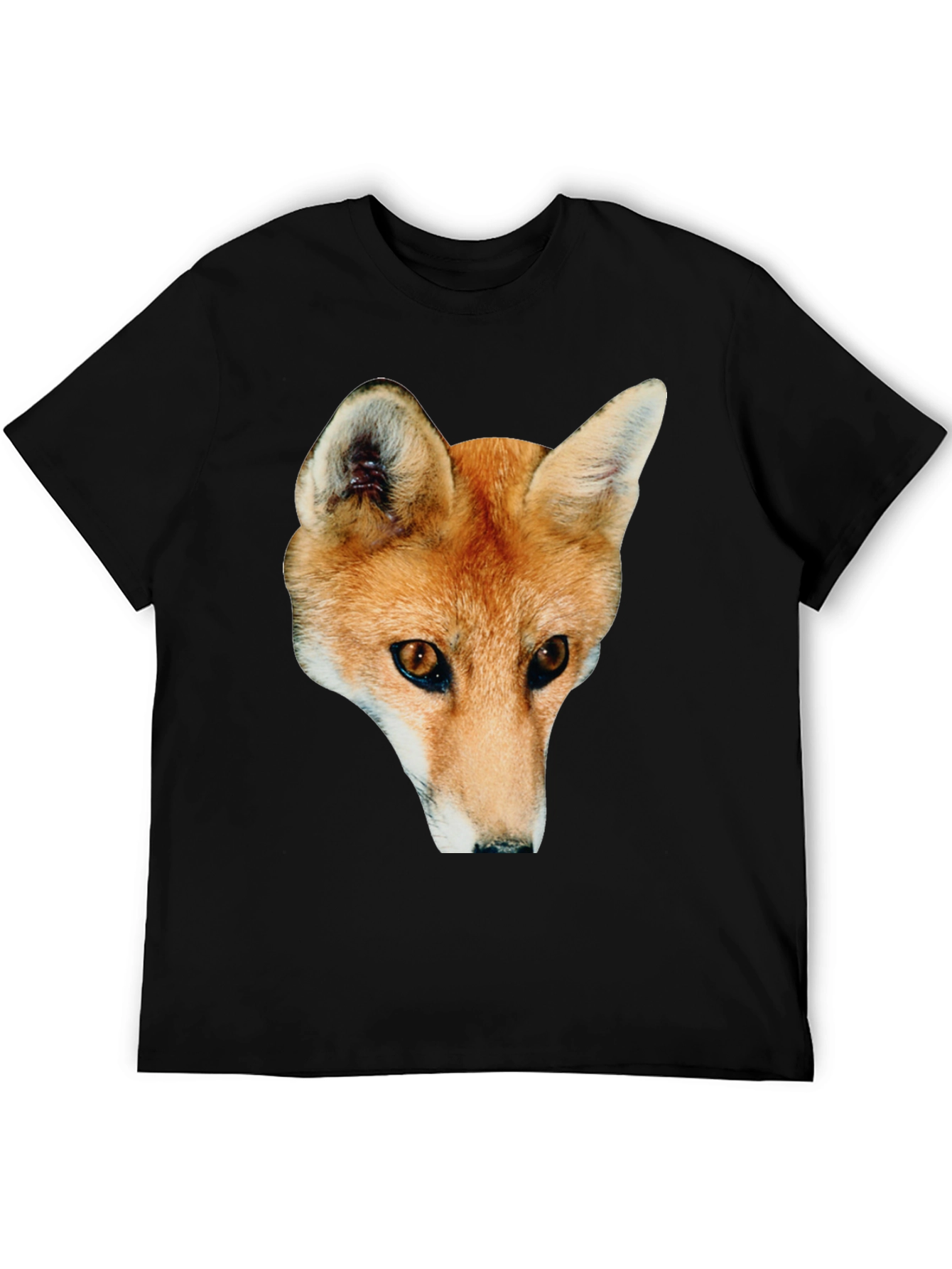 Black Fox Graphic Black T-Shirt view 5
