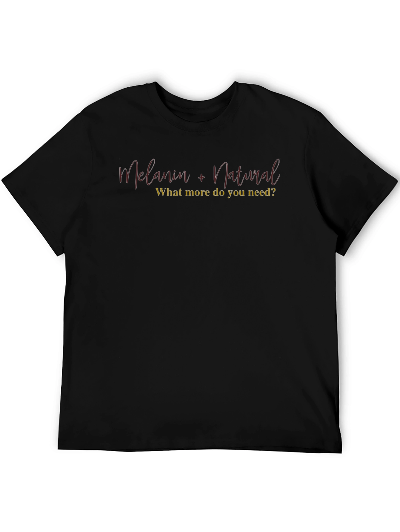 Black Melanin + Natural Tee view 5