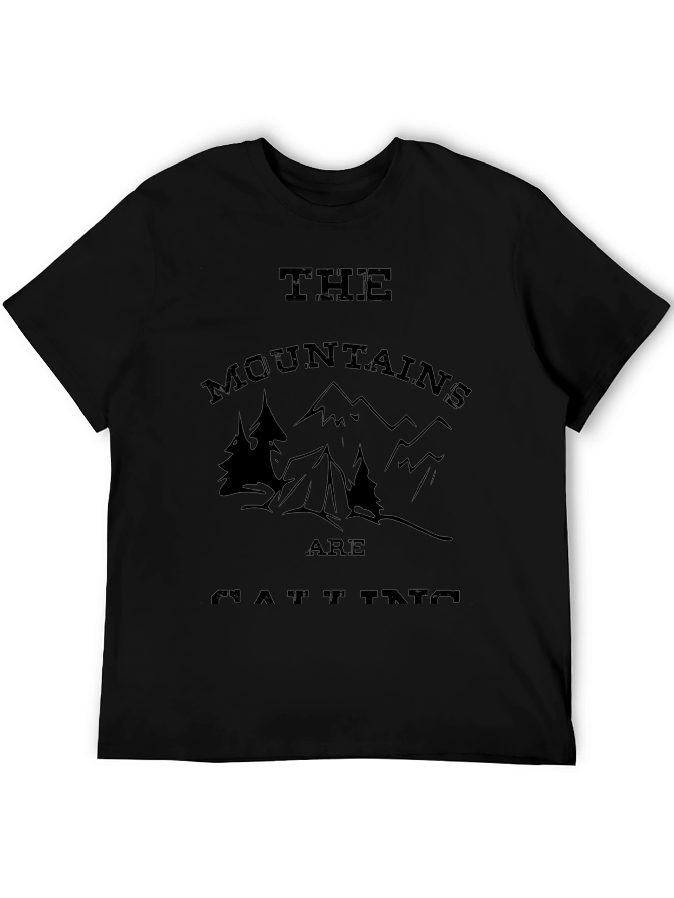 Black Mountains Are Calling Black T-Shirt view 5