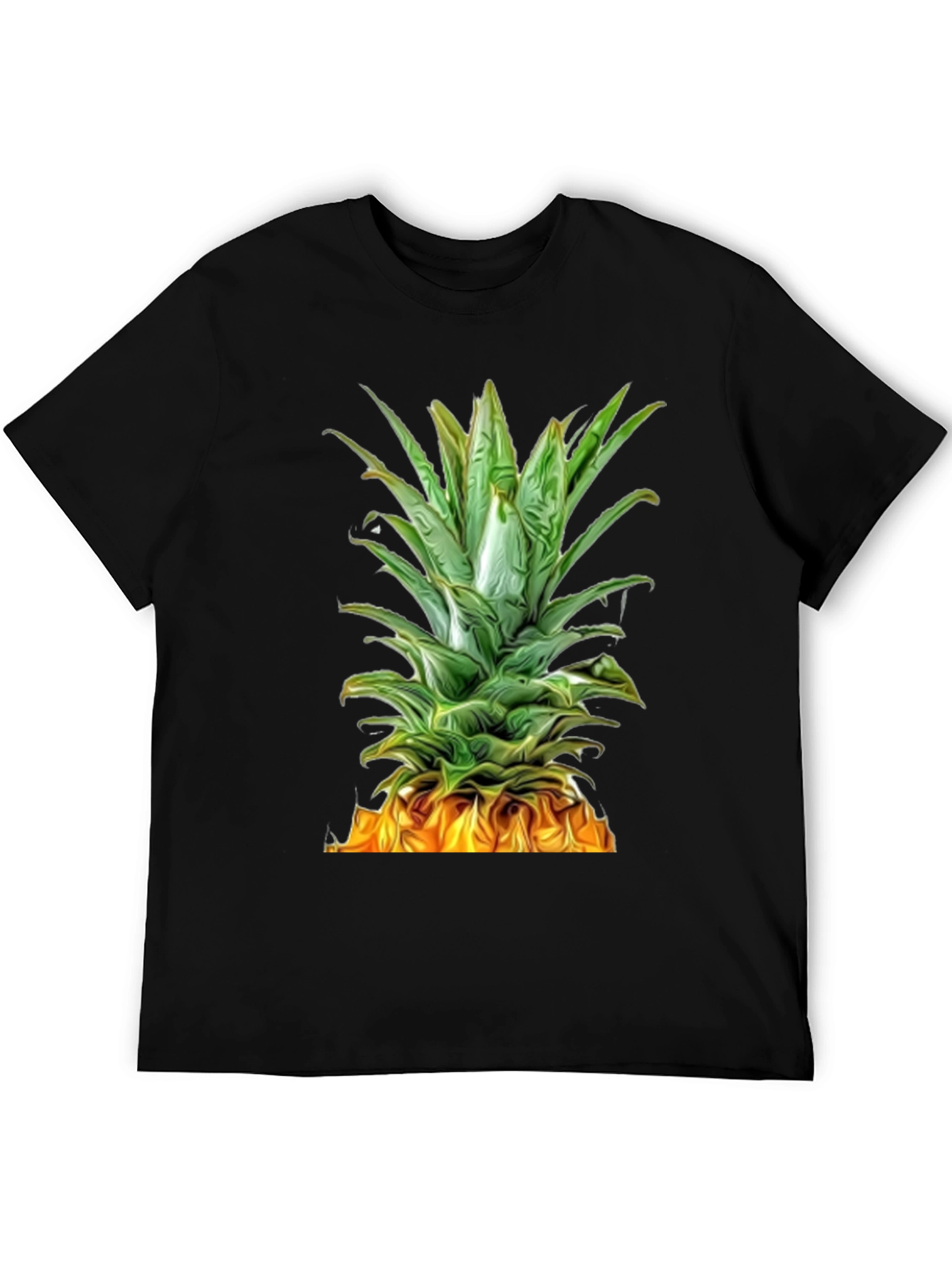 Black Pineapple Graphic Tee - Tropical Summer Style view 5