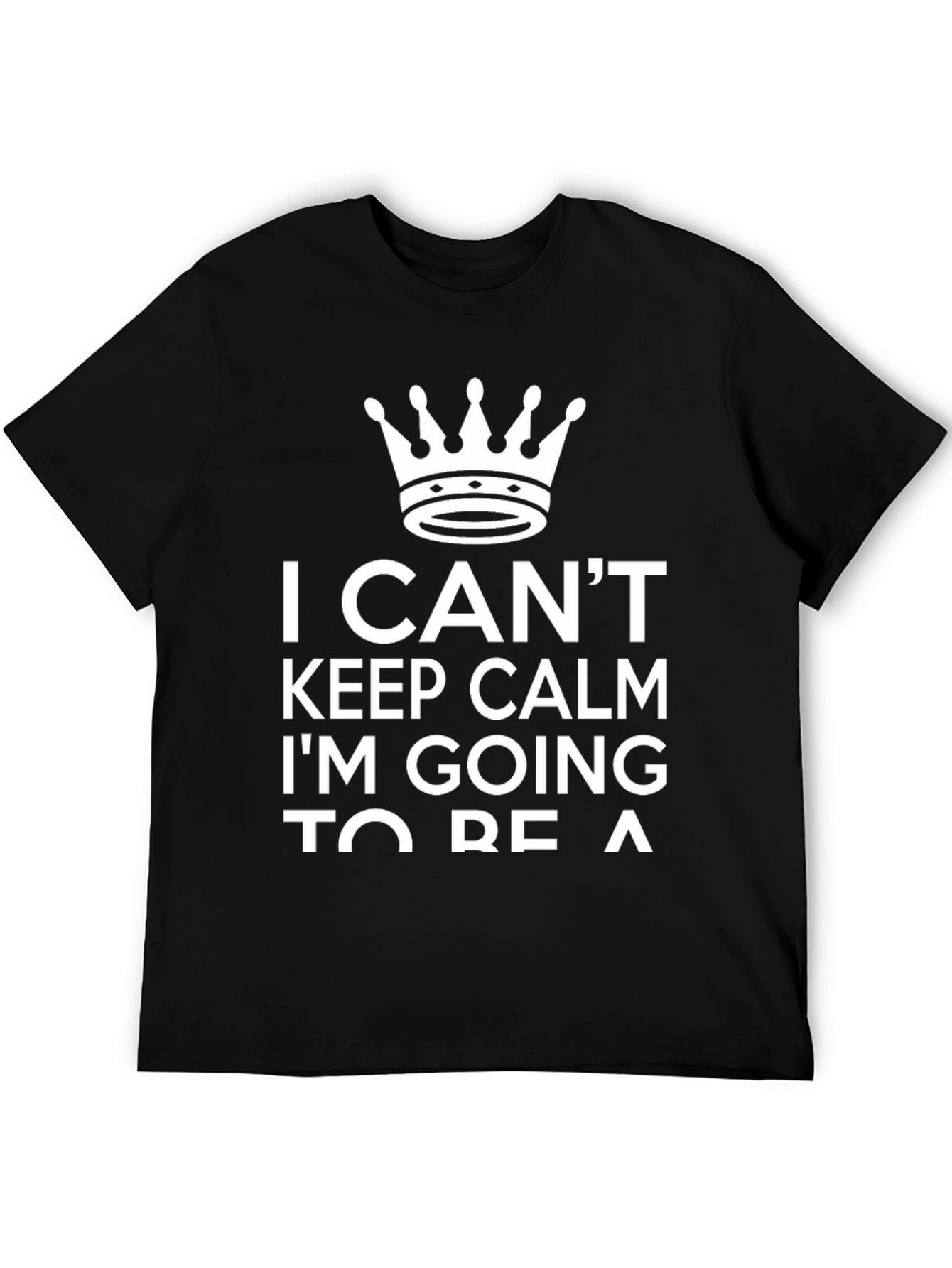 Black I Can't Keep Calm Funny Graphic T-Shirt view 5