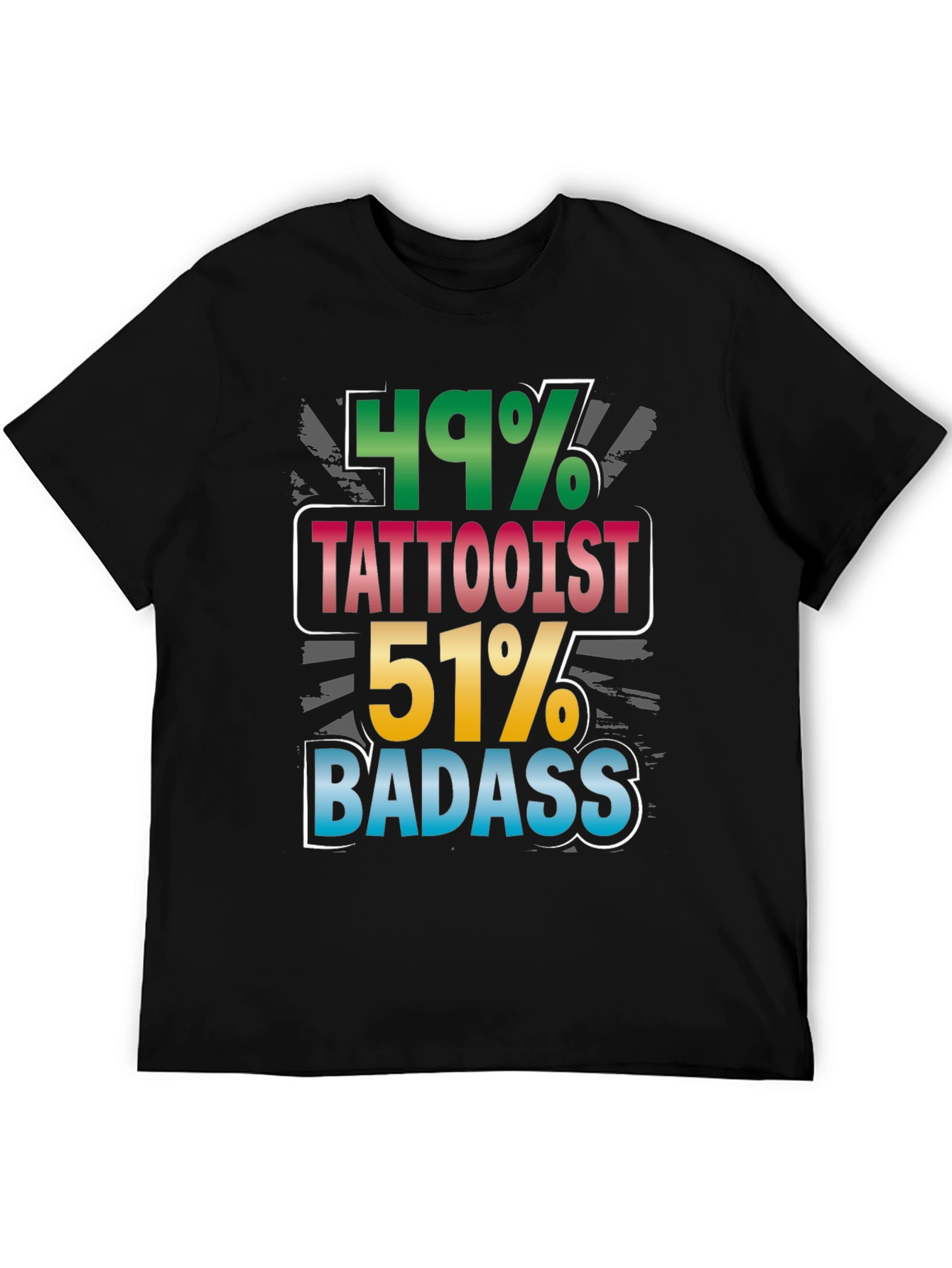 Black Funny Tattoo Artist Badass Graphic Tee view 5