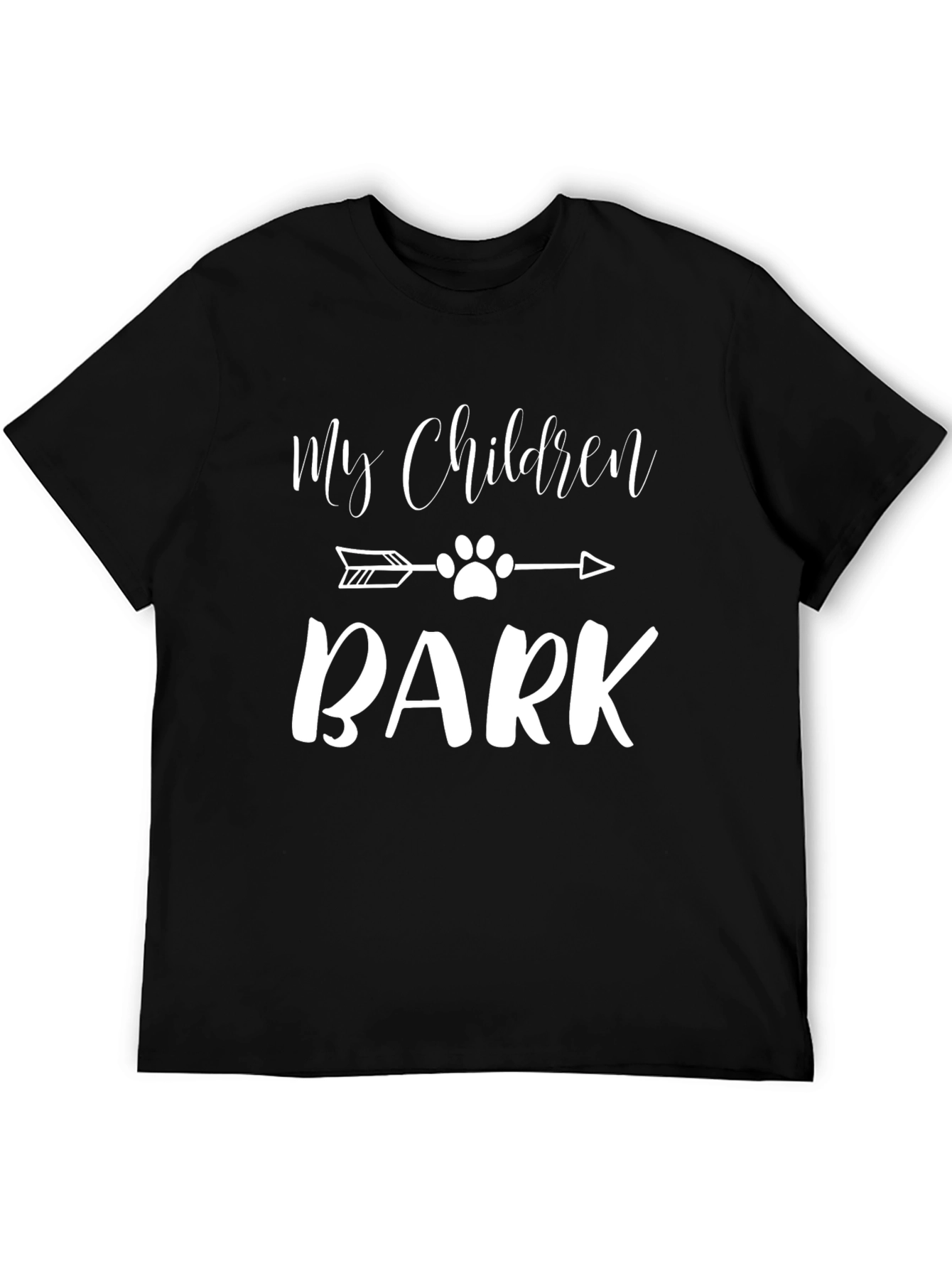 Black My Children Bark T-Shirt - Dog Lover Tee view 5