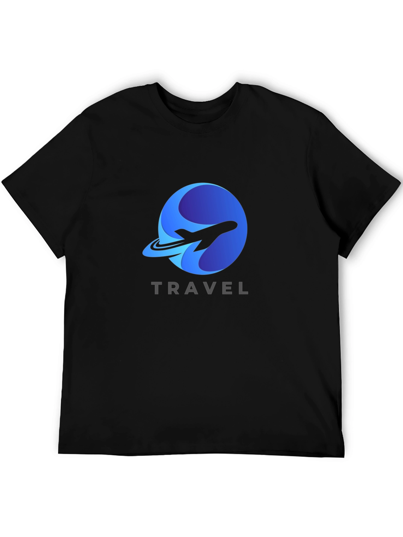 Black Travel Adventure Black T-Shirt view 5