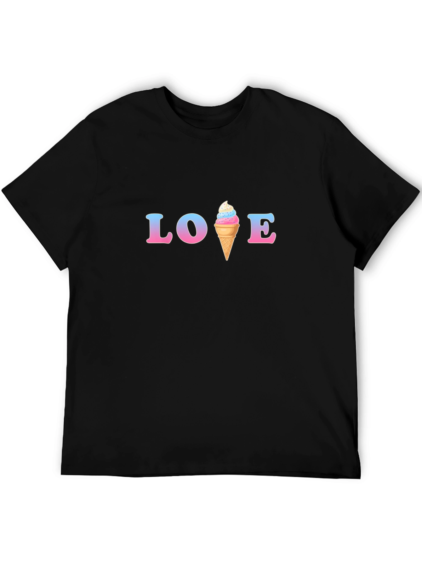 Black Love Ice Cream Graphic T-Shirt view 5
