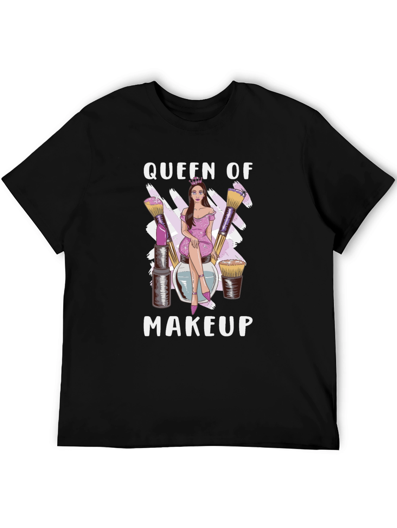 Black Queen of Makeup T-Shirt view 5