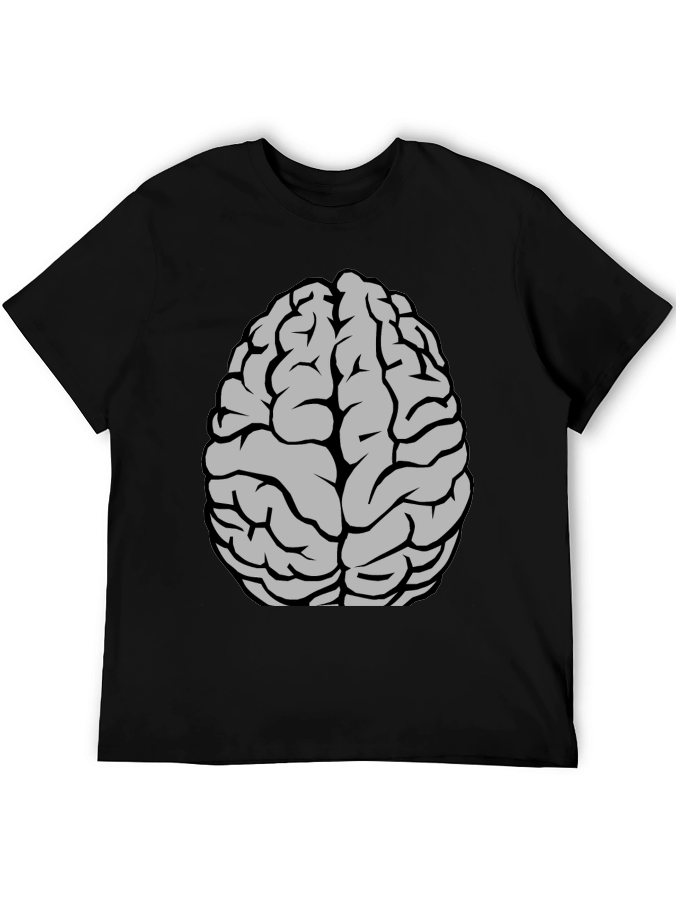 Black Brain Graphic T-Shirt - Clever & Comfy Tee view 5