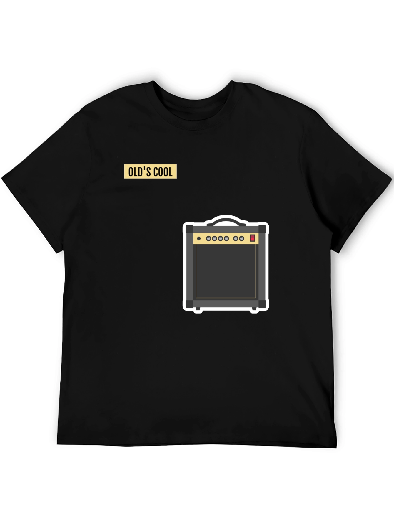 Black Old's Cool Amplifier Graphic Tee view 5