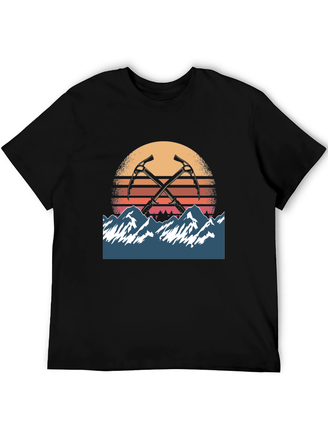 Black Mountain Sunset Climber Tee - Adventure Awaits view 5