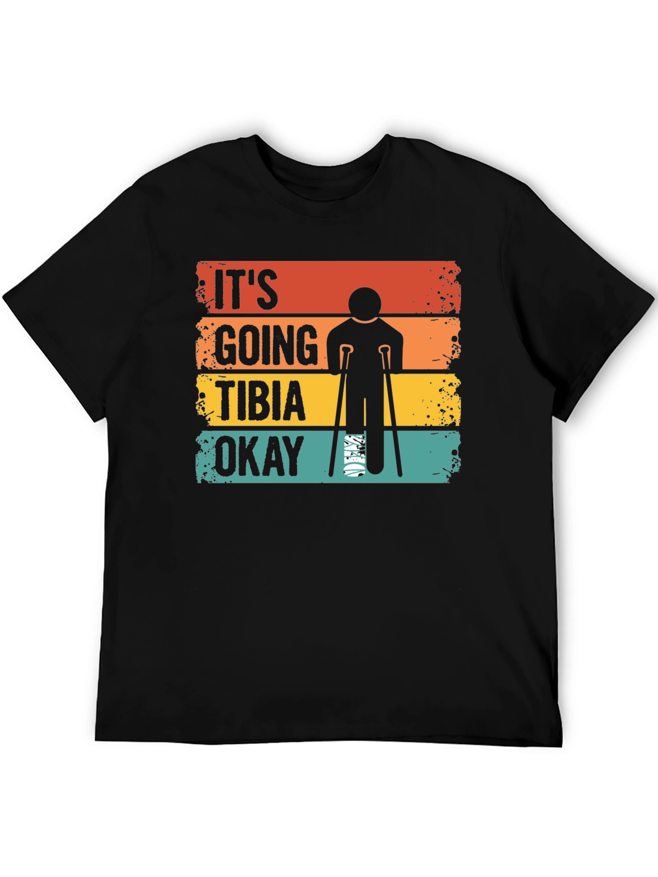 Black It's Going Tibia Okay T-Shirt view 5