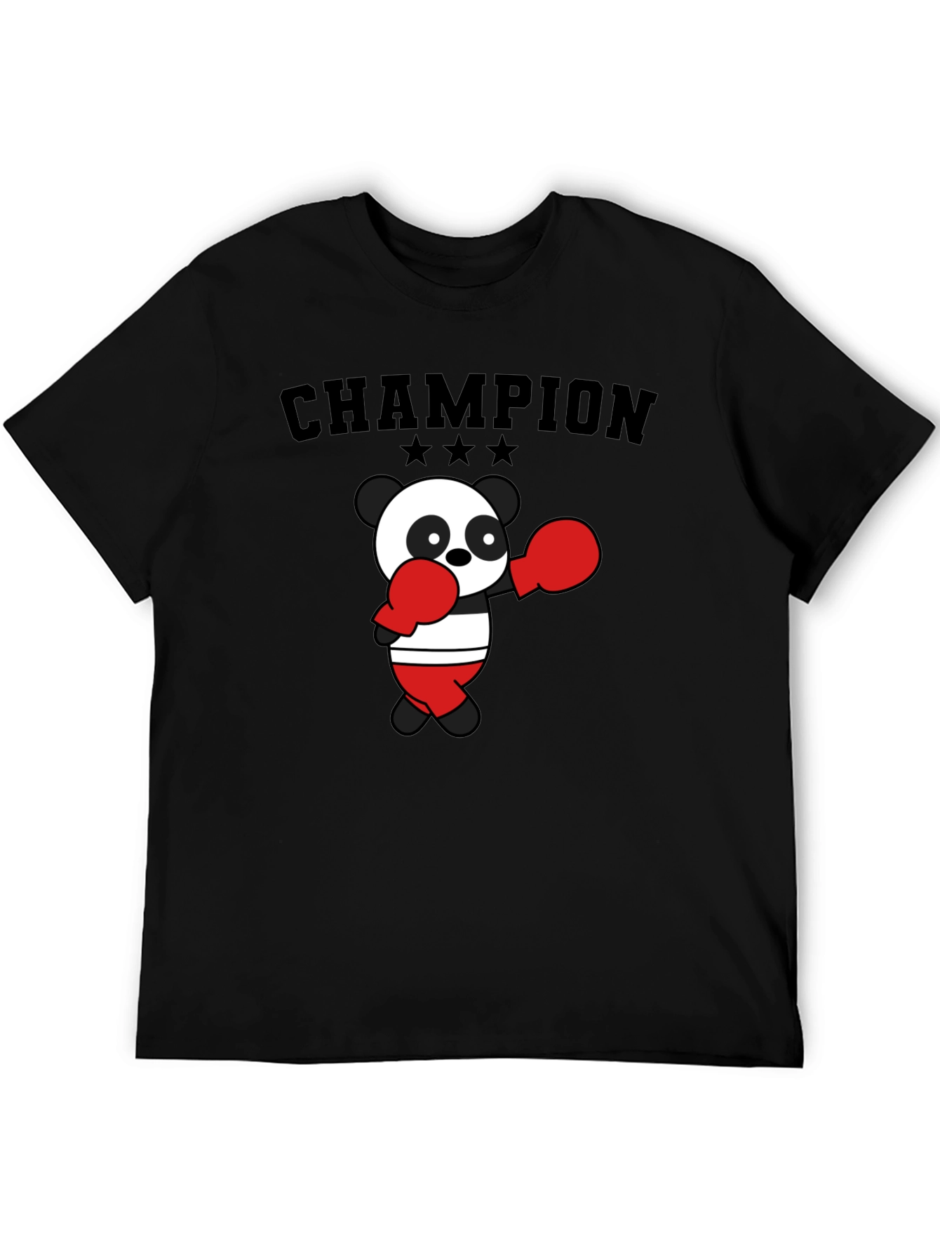 Black Champion Panda Boxing T-Shirt view 5