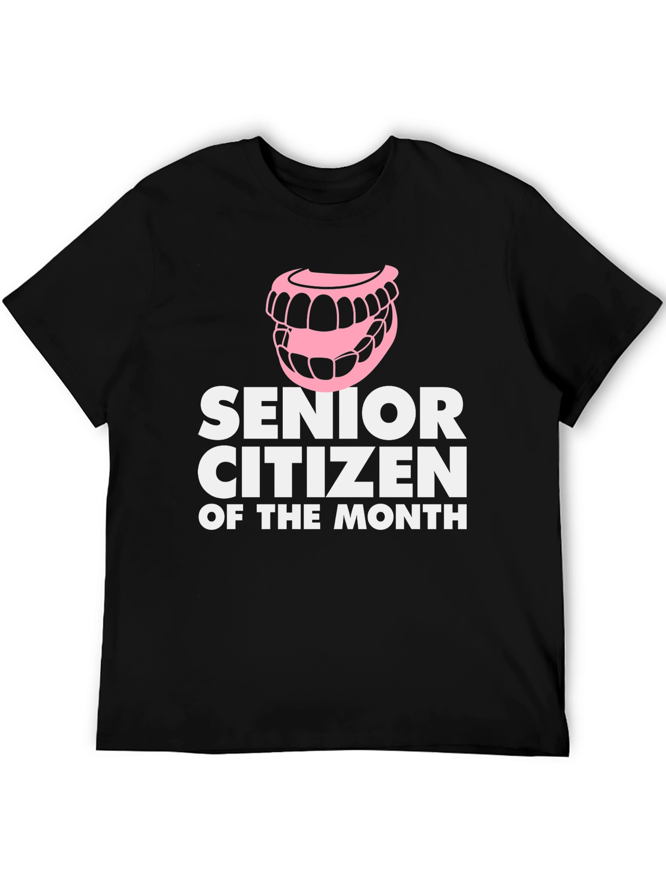 Black Senior Citizen of the Month T-Shirt Funny Dentures view 5