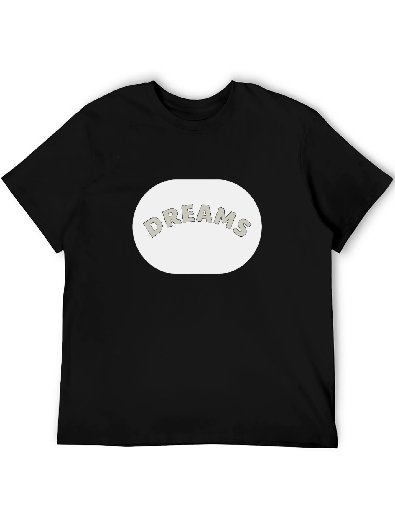 Black Dreams Graphic Tee - Black Cotton Casual T-Shirt view 5